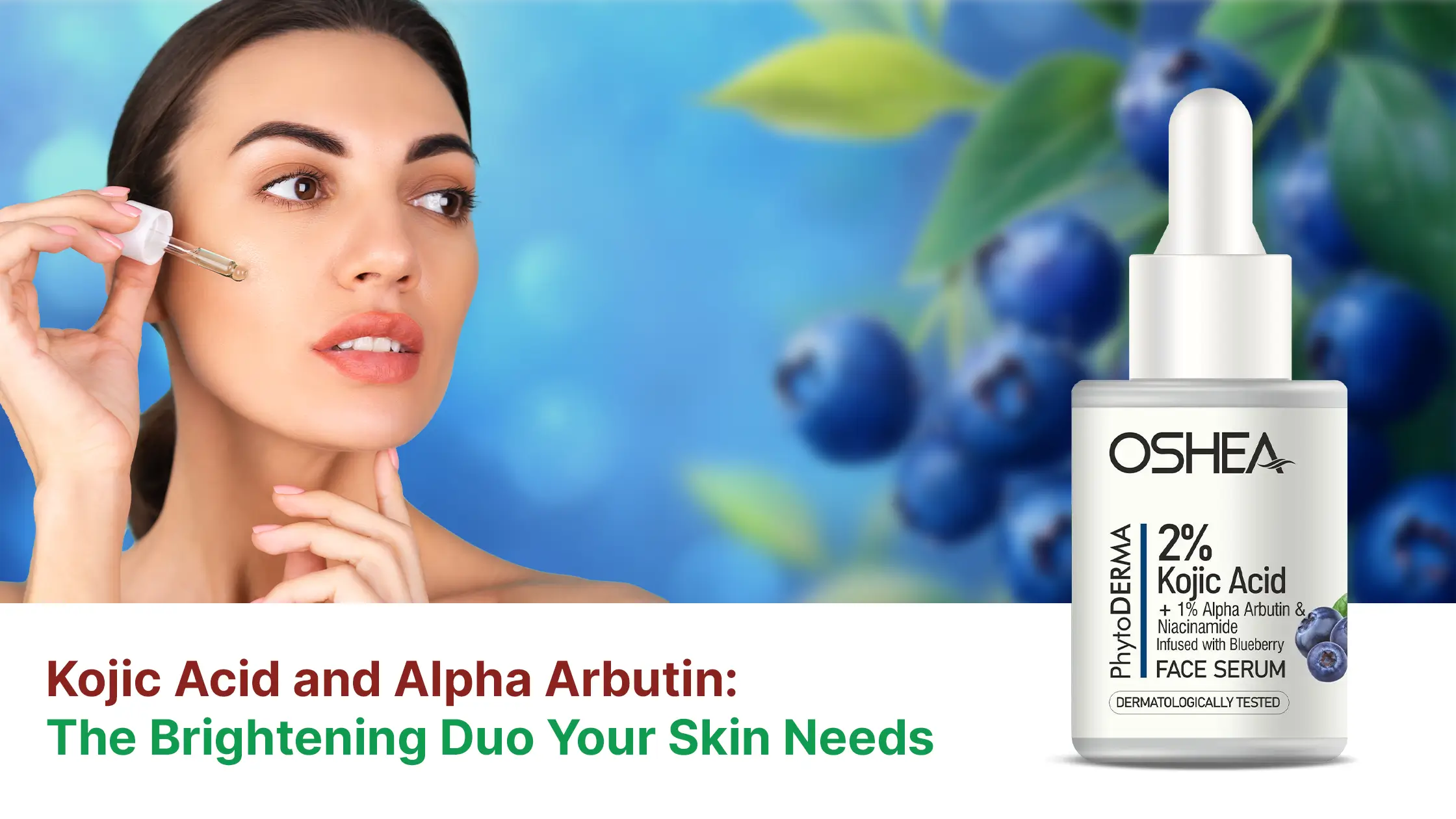 Kojic Acid and Alpha Arbutin