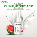 Face Serum - 2% Hyaluronic Acid + PGA Serum Infused with Watermelon