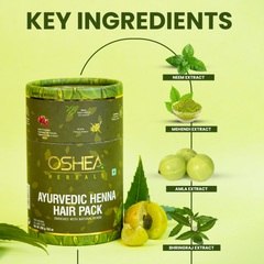 Key Ingredients Natural Henna Hair Pack Oshea Herbals 