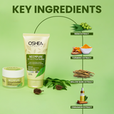 Key Ingredients Neempure Anti Acne Pimple Face Wash Neempure Anti Acne Pimple Cream Combo Oshea Herbals