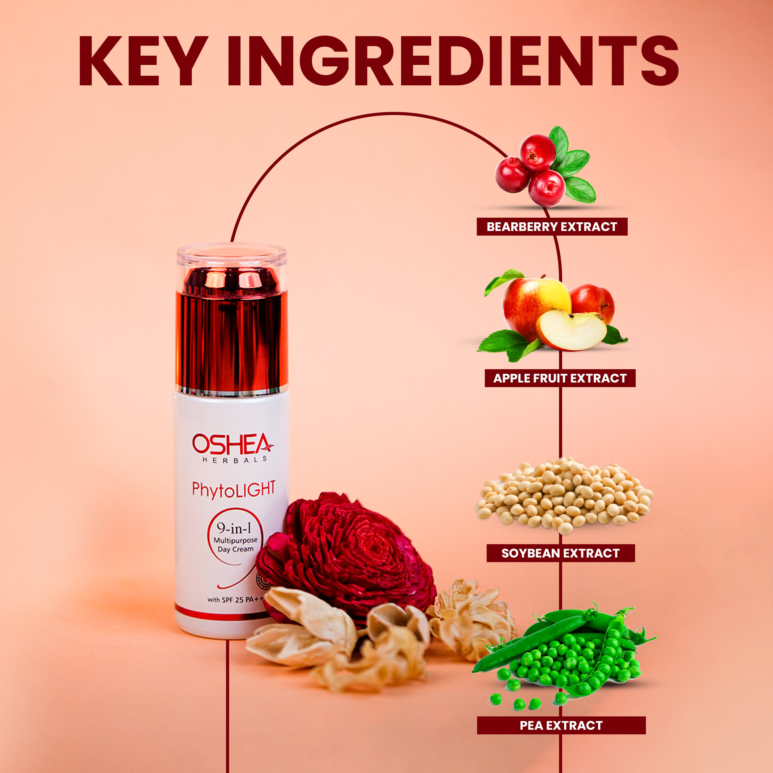 Key Ingredients Phytolight 9 in 1 Multipurpose Day Cream Oshea Herbals