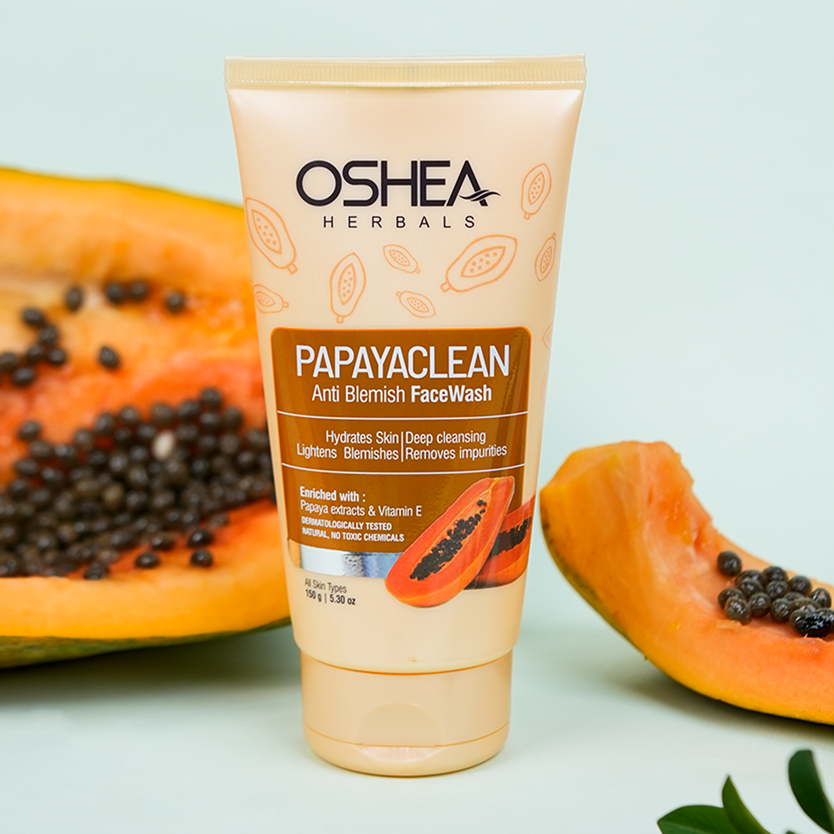Papayaclean Anti Blemish Face wash Oshea Herbals
