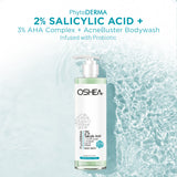 Bodywash - 2% Salicylic Acid + 3% AHA Complex + AcneBuster Infused with Probiotic