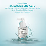 Anti-Dandruff Hair Serum - 2% Salicylic Acid + 3% Fluidipure 5G + 0.5% Piroctone Olamine + 3% Pentavitin Infused with Probiotic