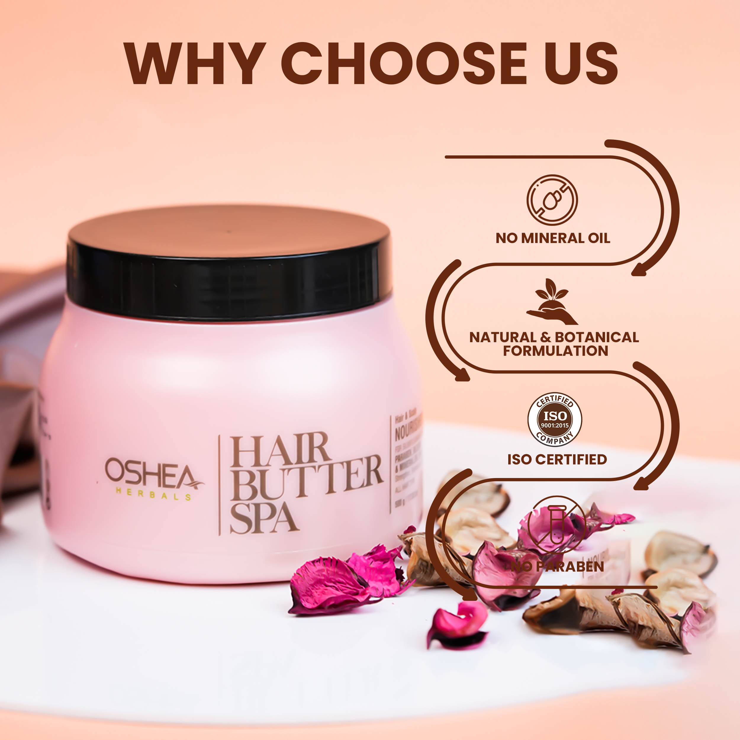 Why Choose Us Hair Butter Spa Oshea Herbals