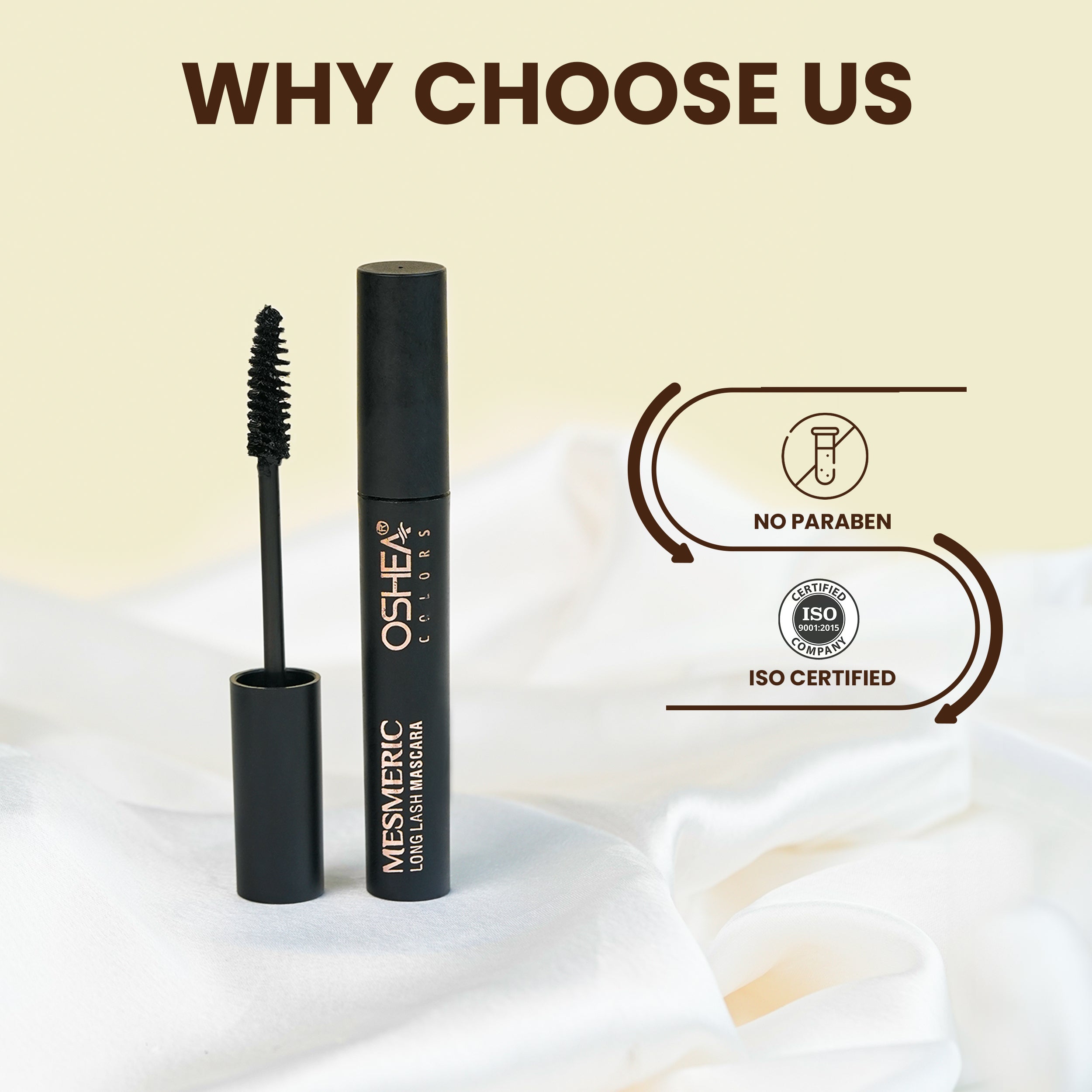 Why choose us Mesmeric Long Lash Mascara Oshea Herbals
