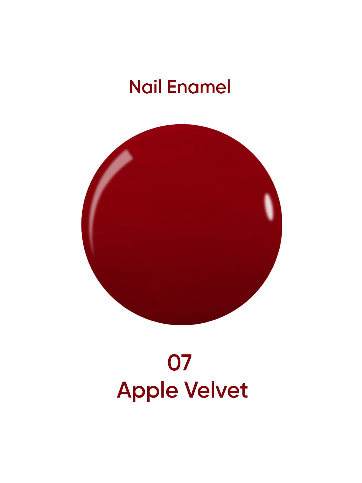Nail Enamel 07 Apple Velvet