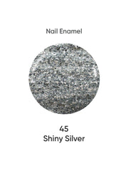 Nail Enamel 45 Shiny Silver