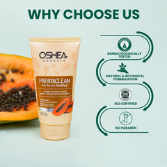why choose us Papayaclean Anti Blemish Face wash Oshea Herbals