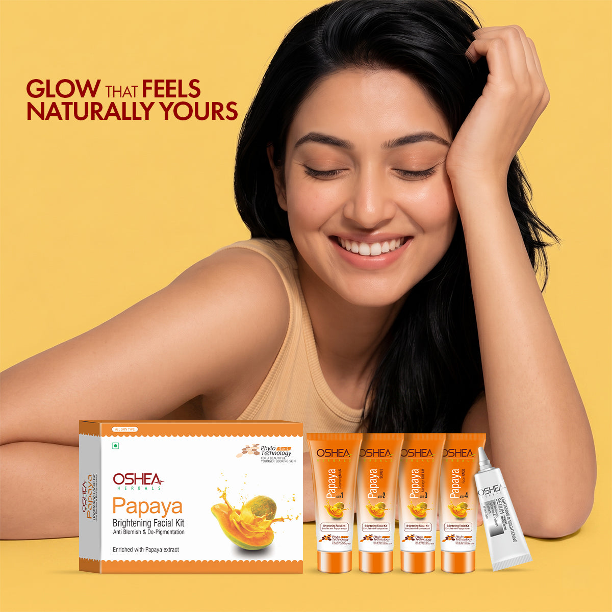 Papaya Facial Kit – Deep Cleansing, Instant Glow & Brightening Facial at Home