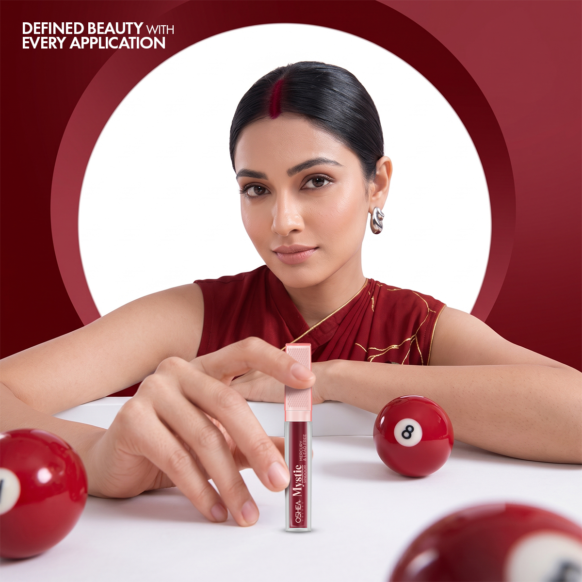 Mystic Sindoor (Liquid) Maroon - Oshea Herbals