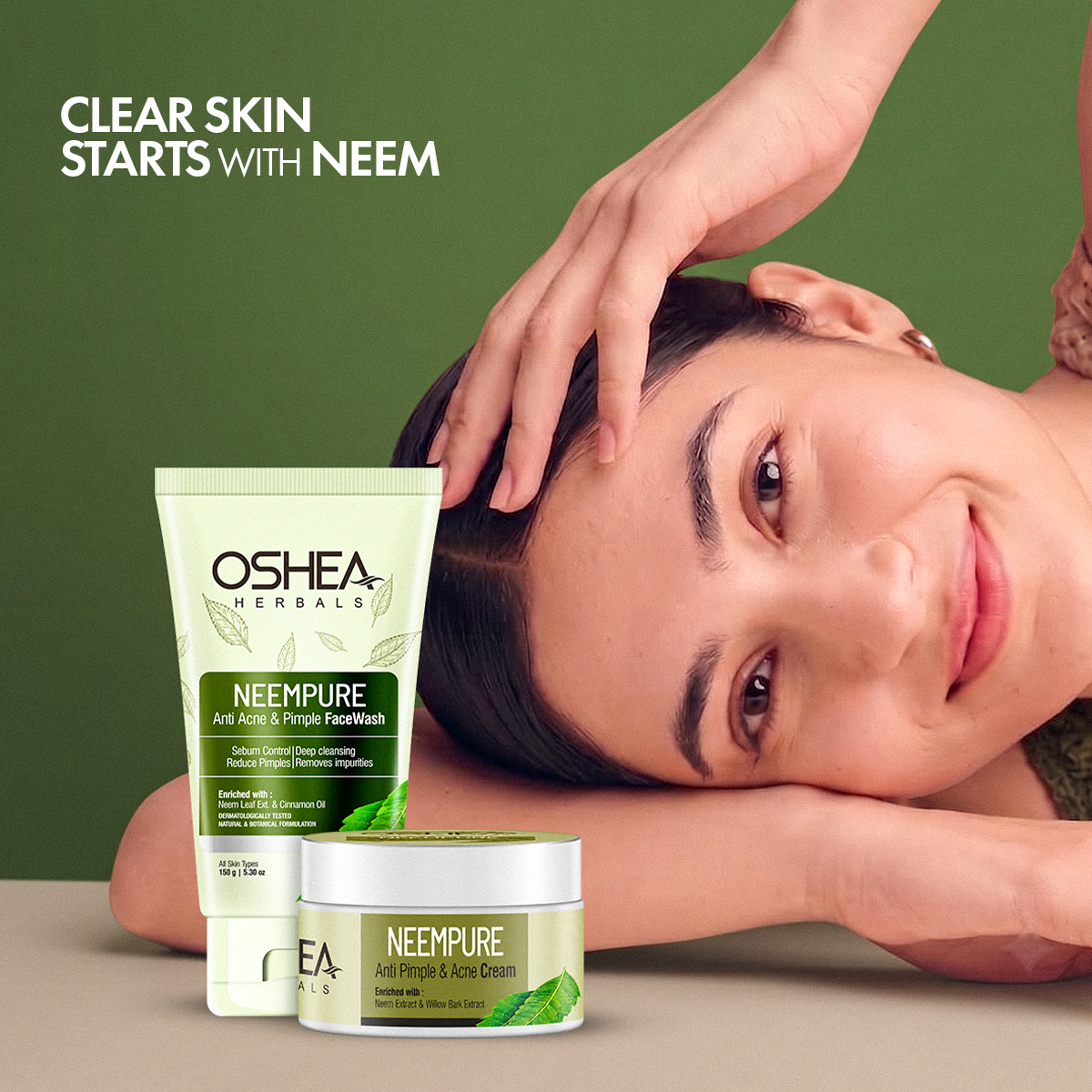 Neempure Anti Acne Pimple Face Wash Neempure Anti Acne Pimple Cream Combo