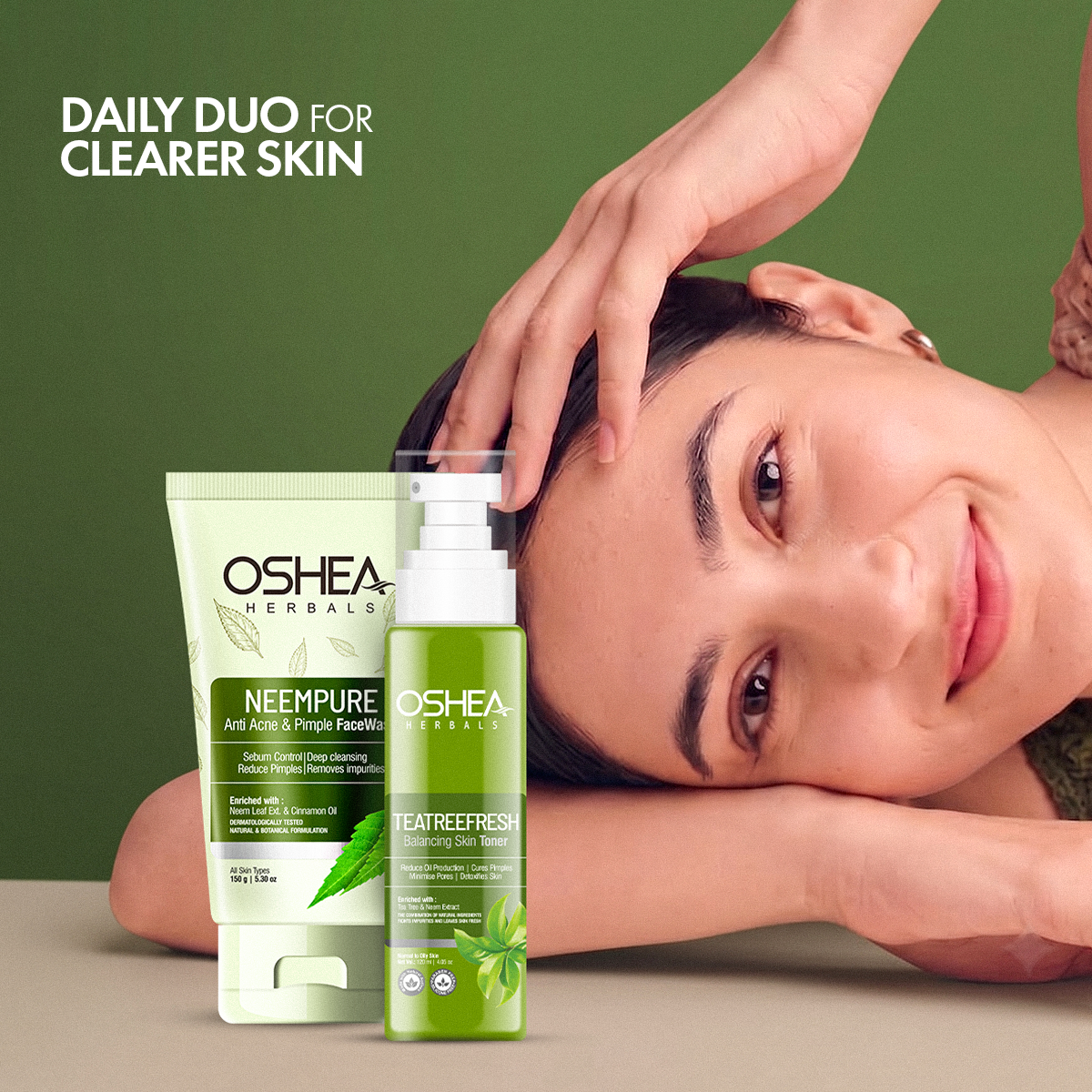 Neempure Anti Acne & Pimple Facewash + Tea tree Toner Combo