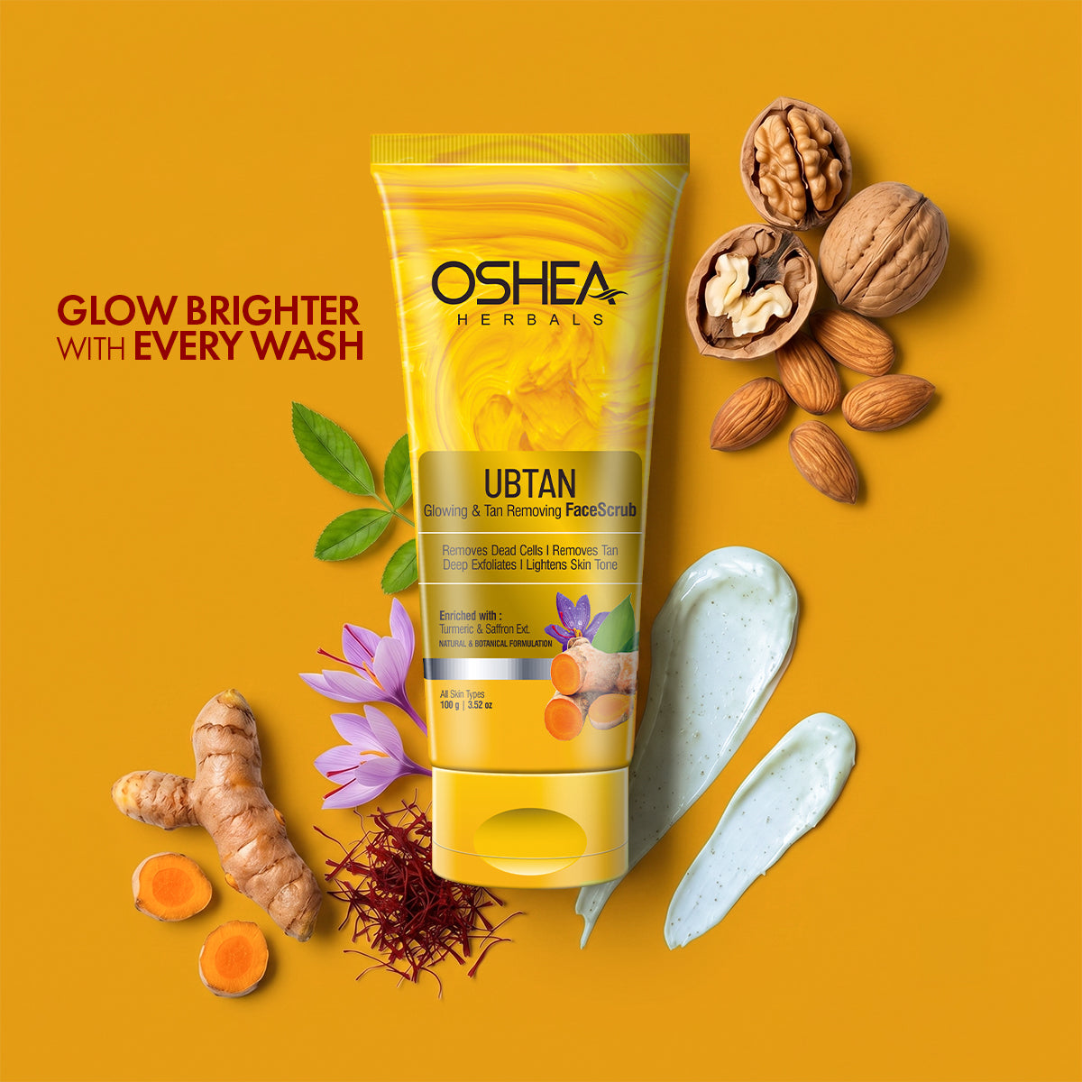 Ubtan Glowing & Tan Removing Face Scrub