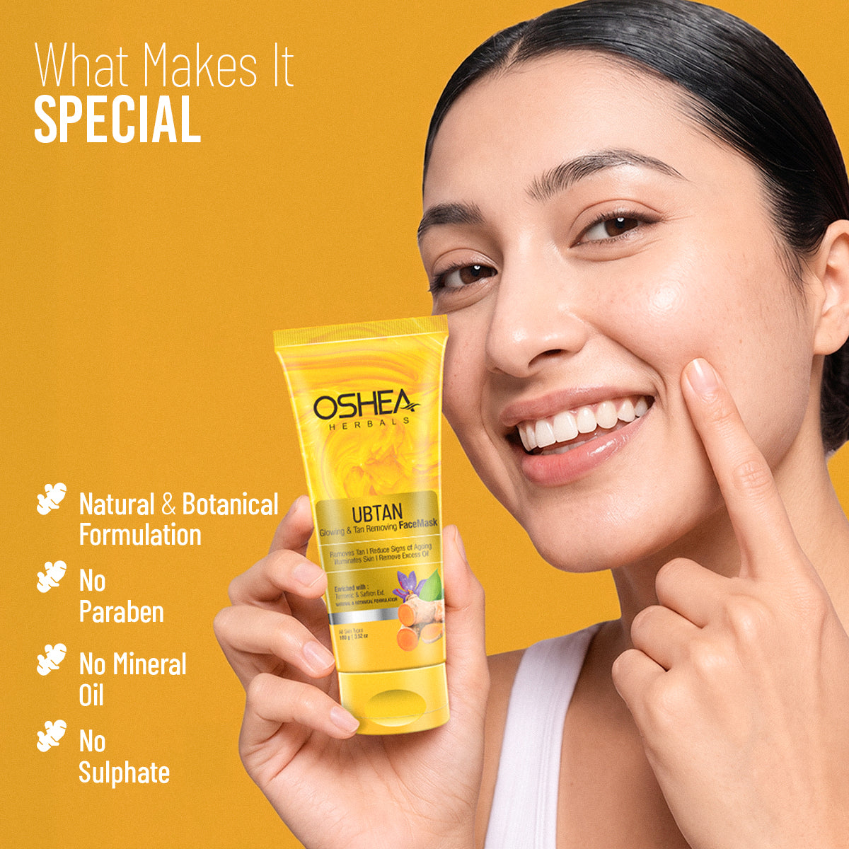 Ubtan Glowing & Tan Removing Face Mask