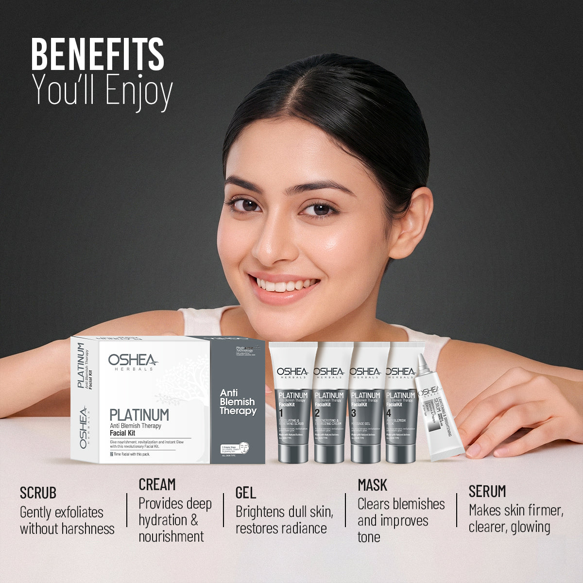 Platinum Anti-Blemish Facial Kit - 64 Gm