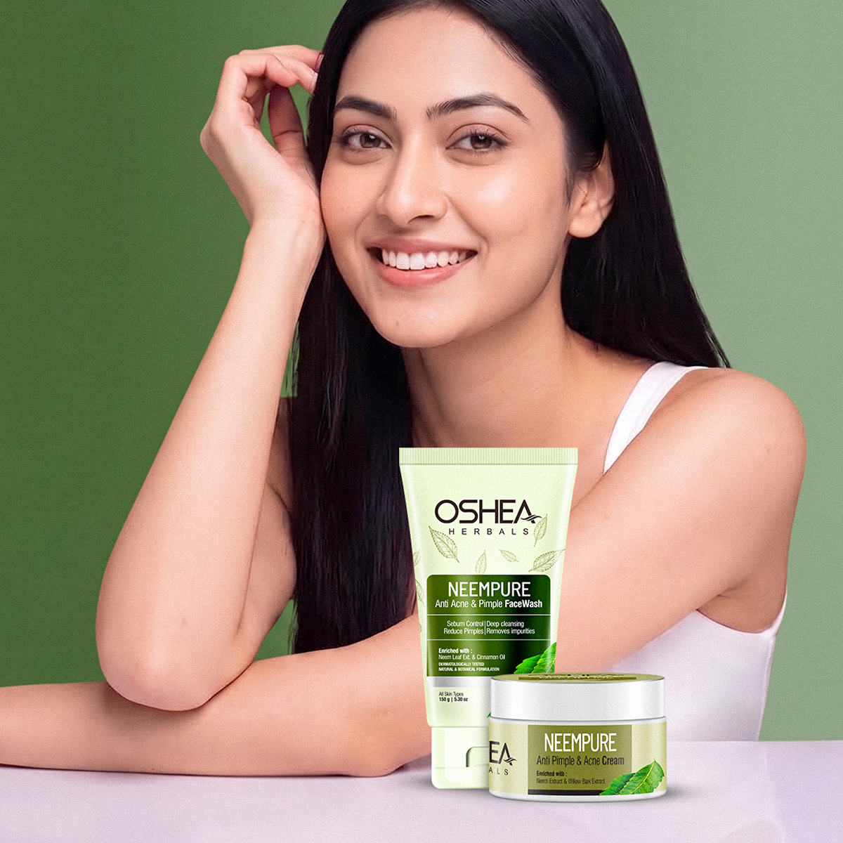 Neempure Anti Acne Pimple Face Wash Neempure Anti Acne Pimple Cream Combo