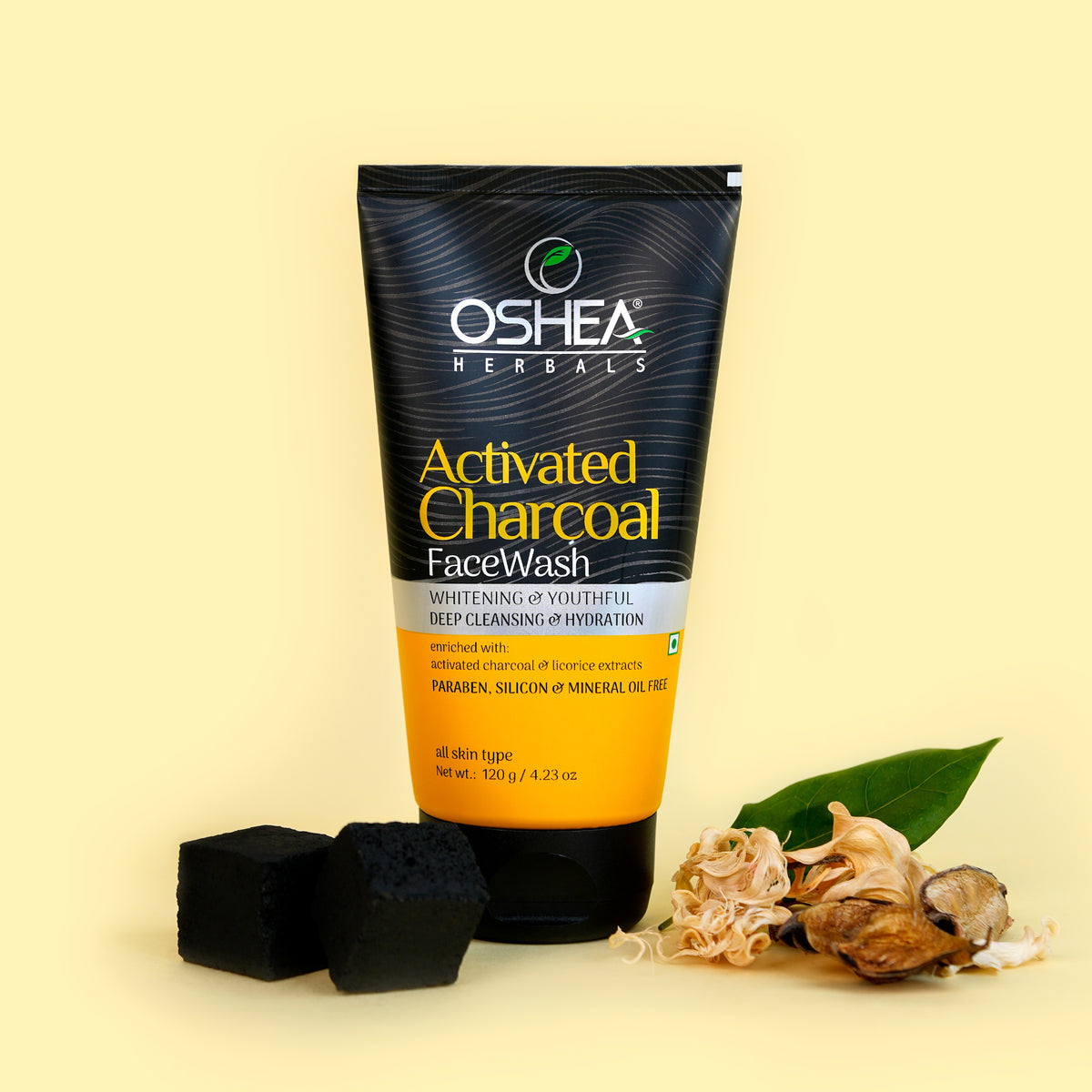  Activated Charcoal Face wash Oshea Herbals