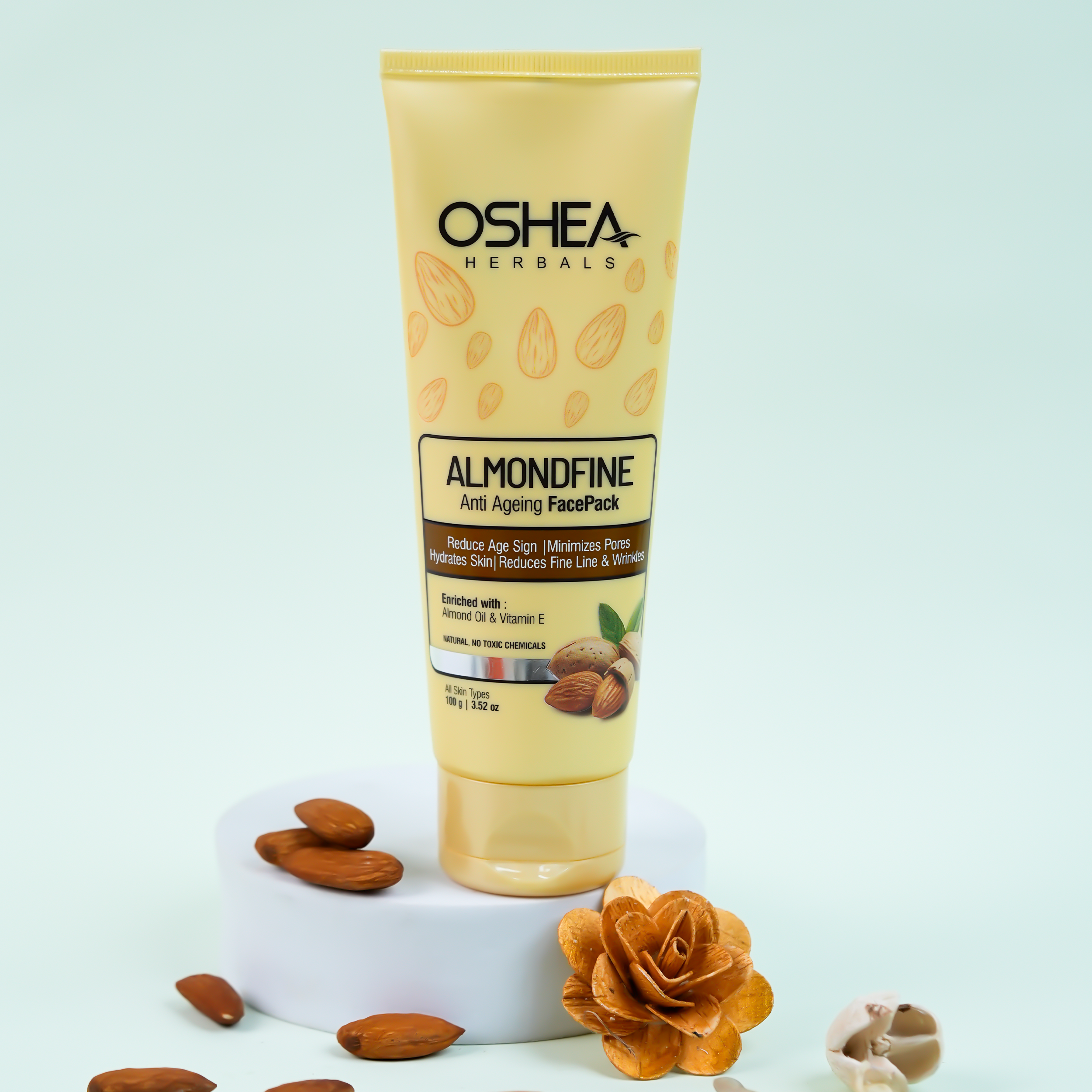 Almondfine Anti-Ageing Facepack(Tube) - Oshea Herbals