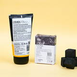 Activated Charcoal Face Wash + Charcoal Cleansing Bar Combo - Oshea Herbals