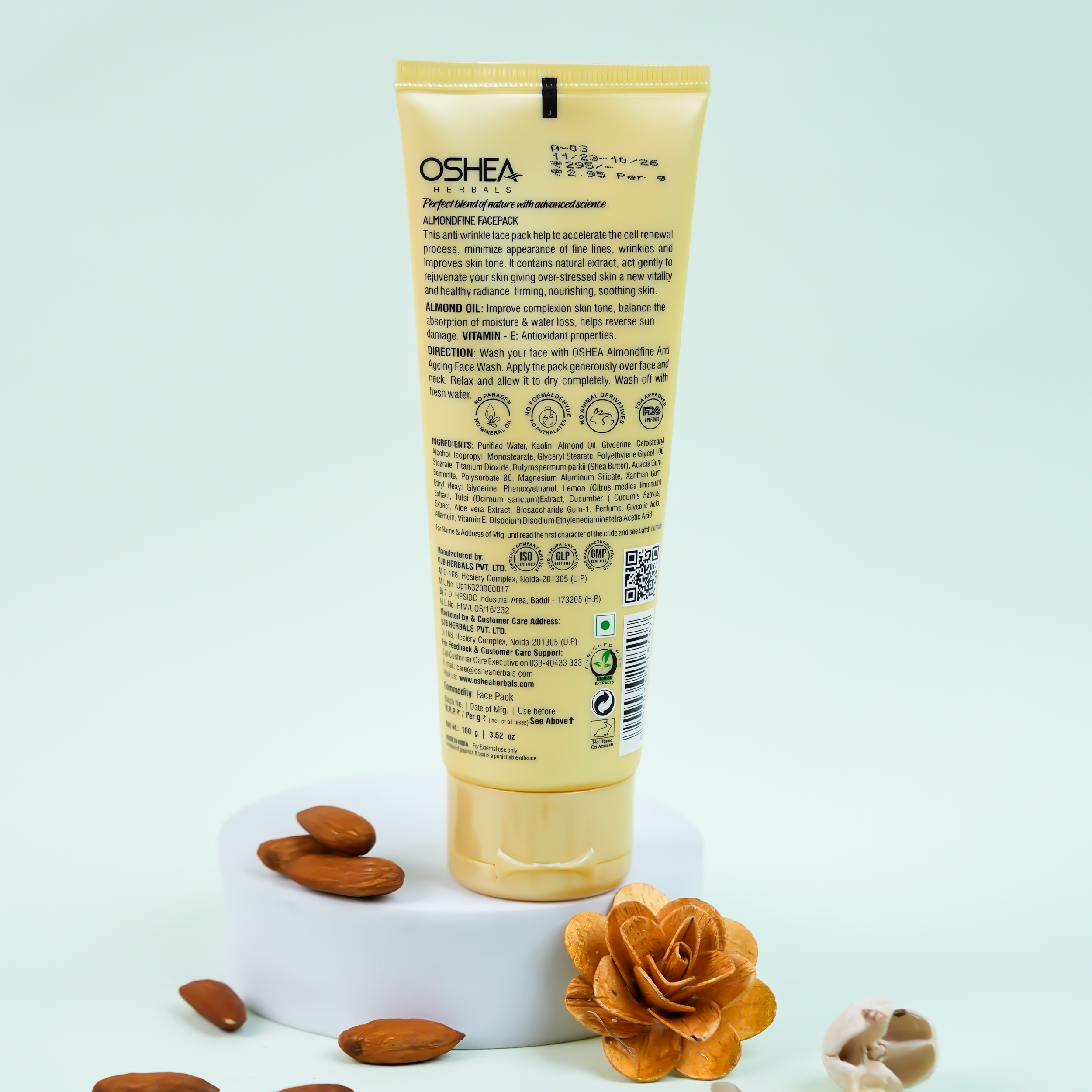 Almondfine Anti-Ageing Facepack(Tube) - Oshea Herbals