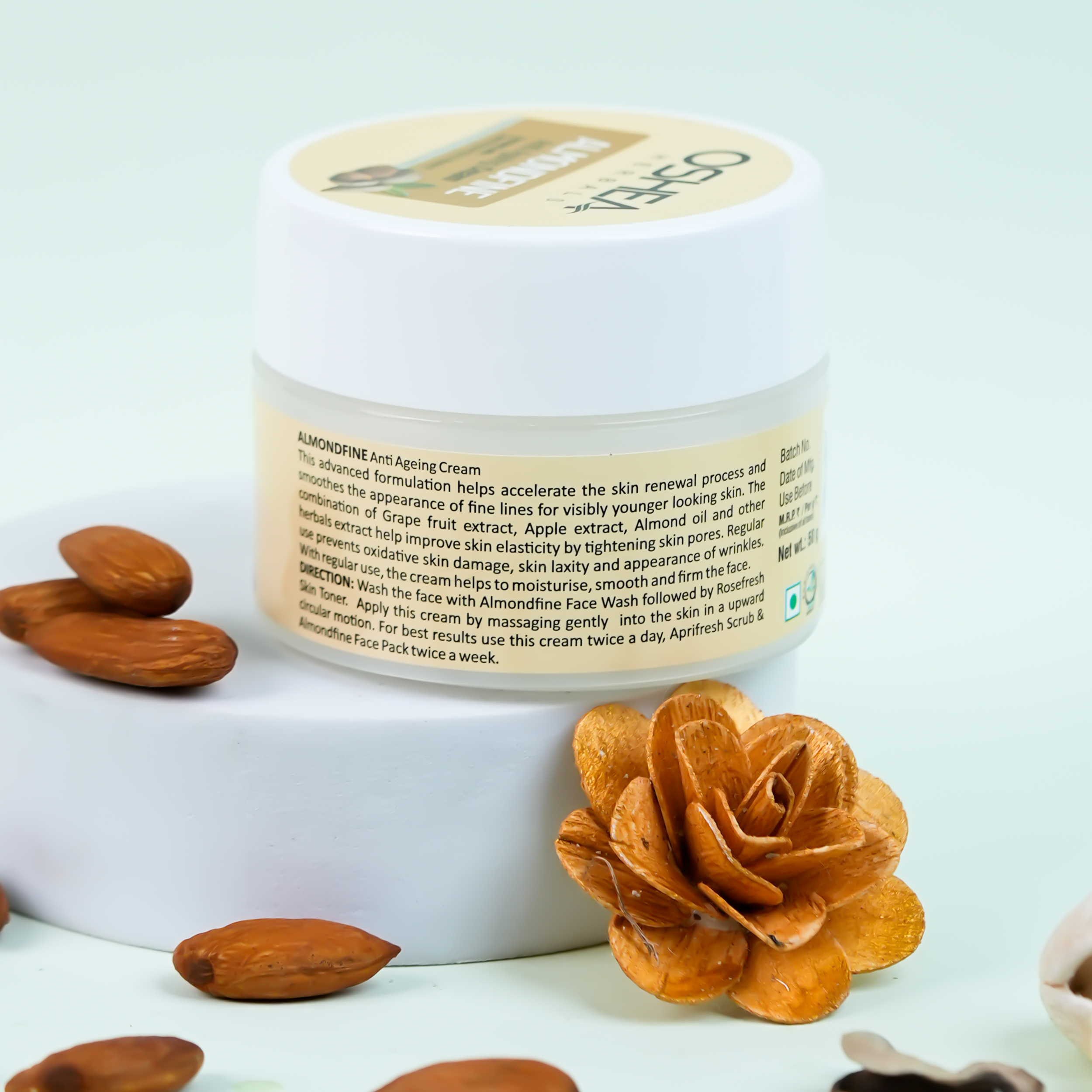 Back Almondfine Anti Ageing Cream Oshea Herbals