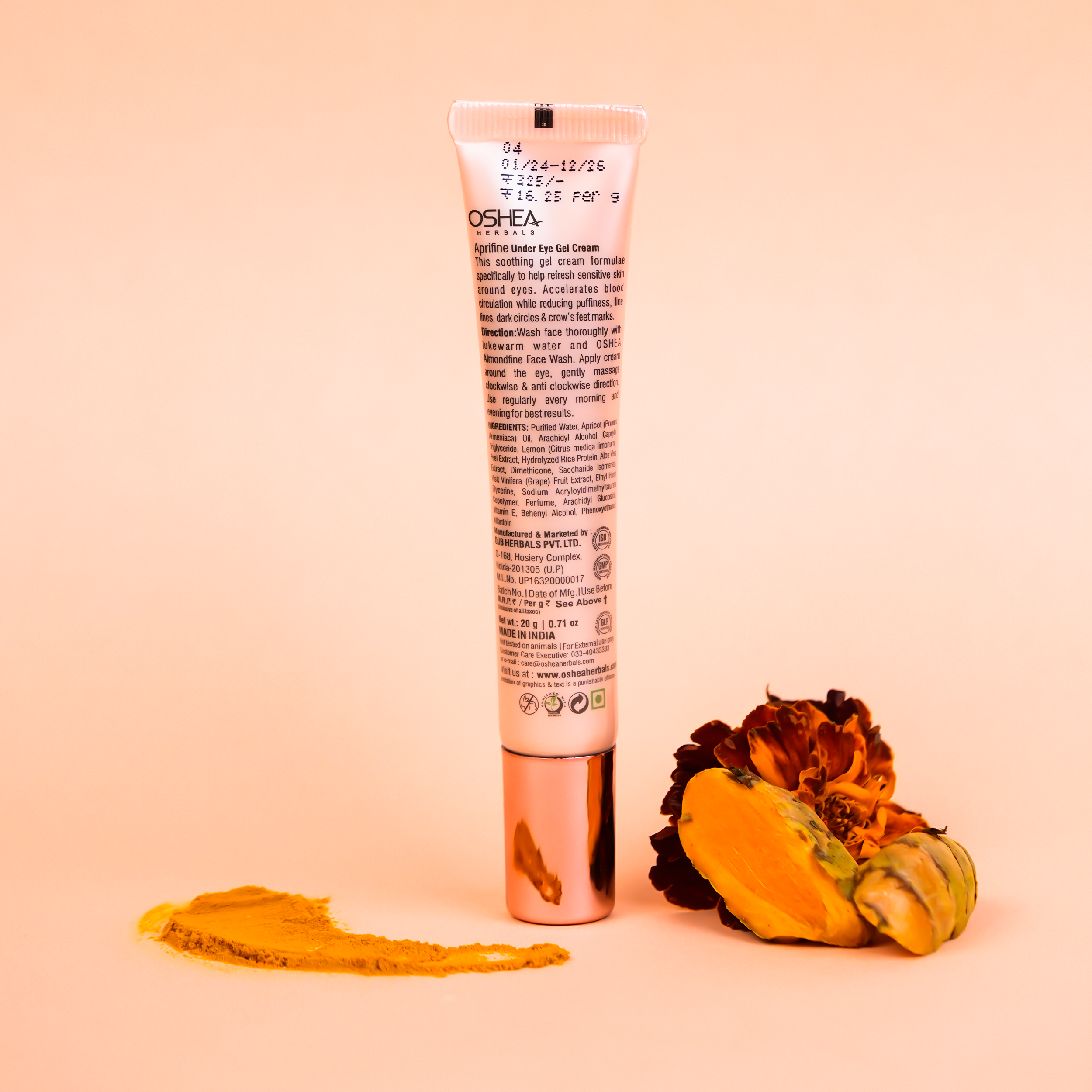 Aprifine Apricot Cream for Under Eye Dark Circle - Oshea Herbals