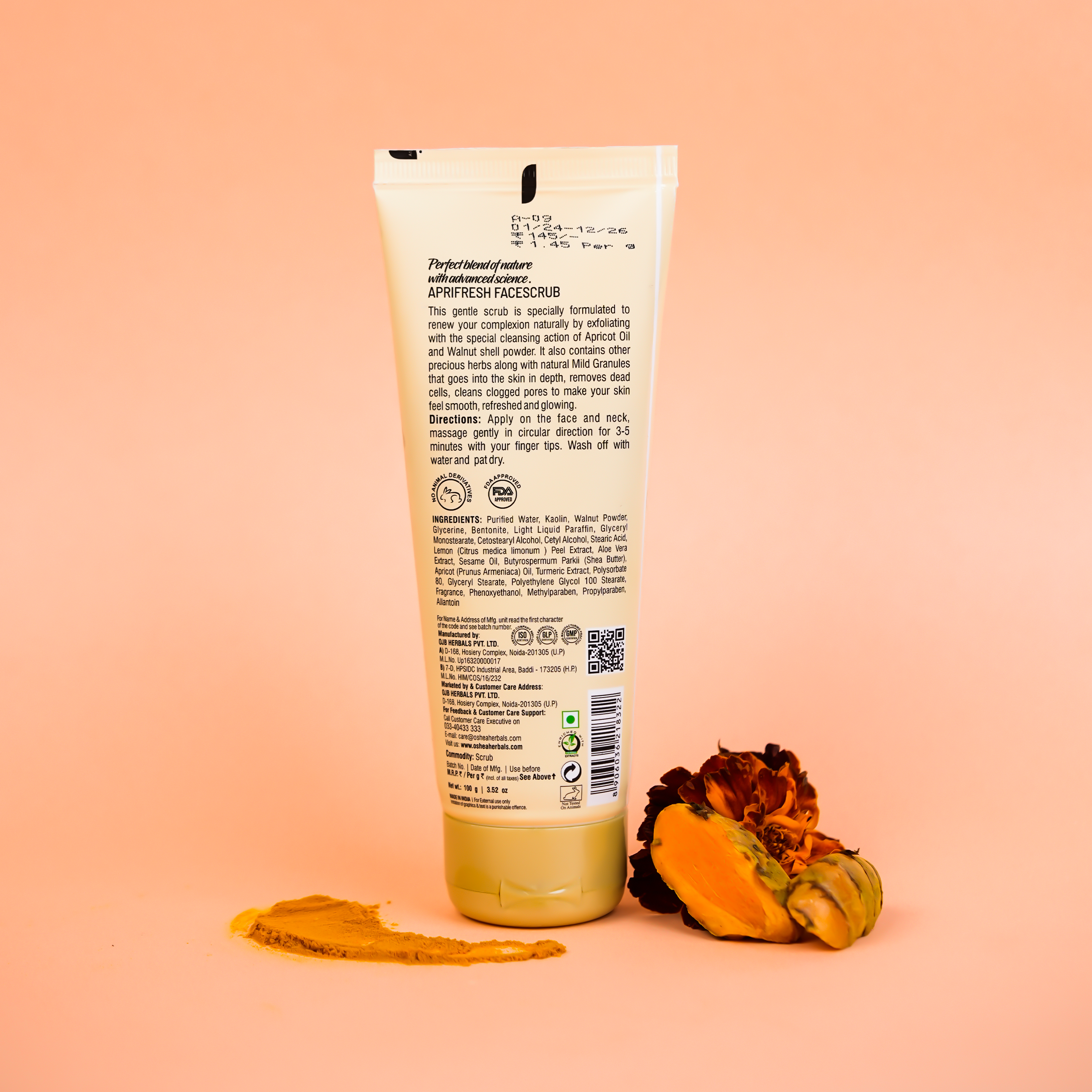 Aprifresh Apricot Face Scrub - Oshea Herbals
