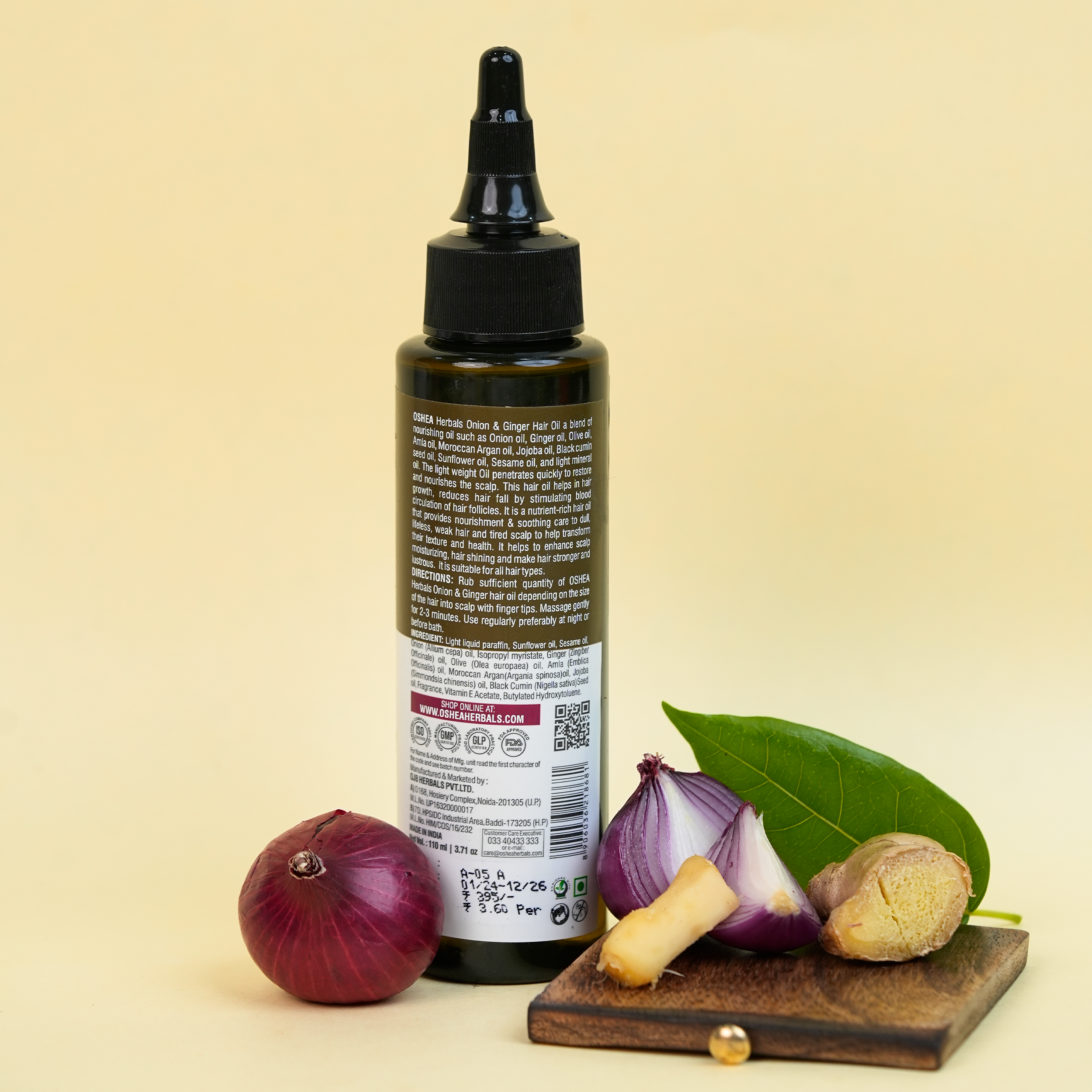  Back Onion And Ginger Hair Oil Oshea Herbals