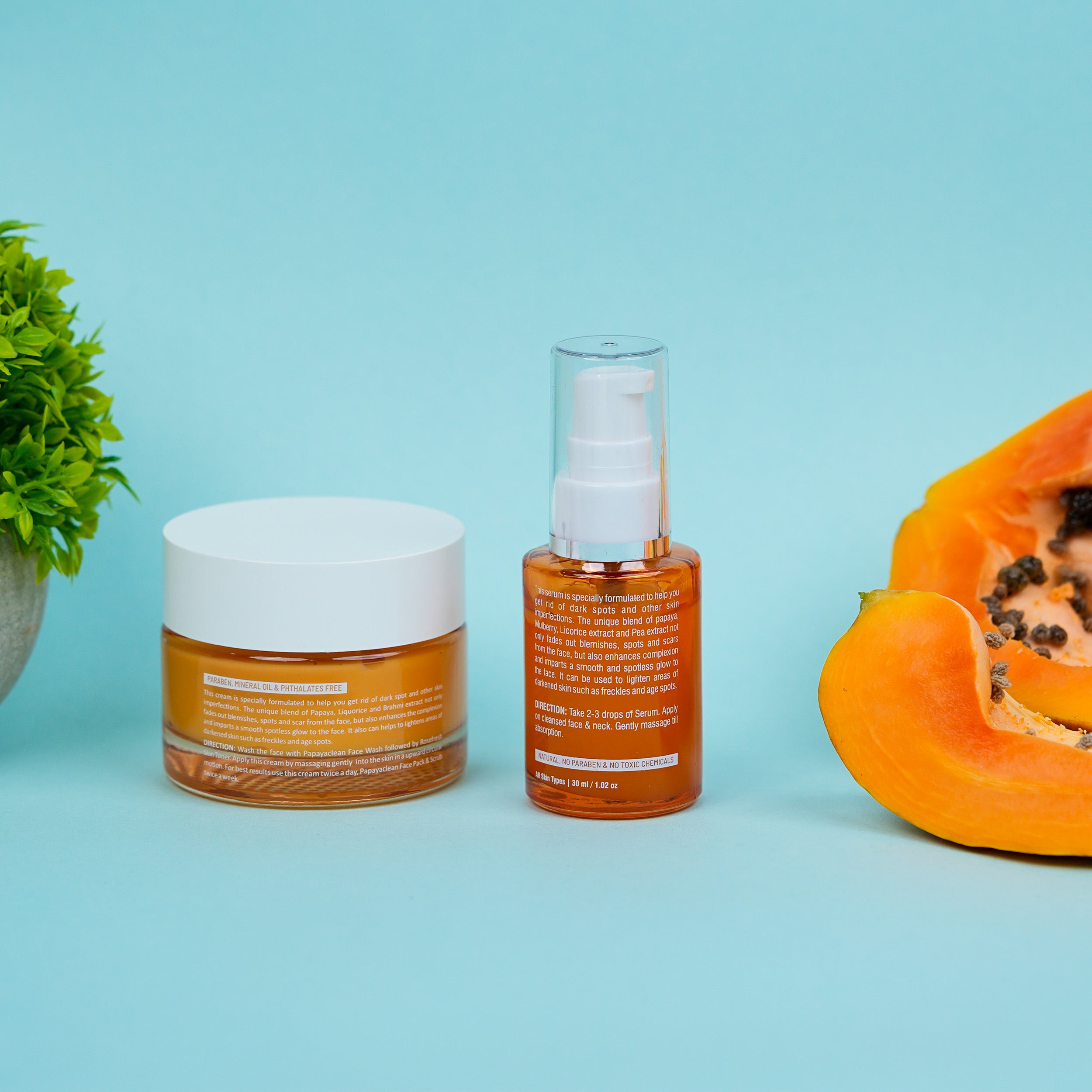Papayaclean Anti Blemish Cream + Papaya Serum Combo