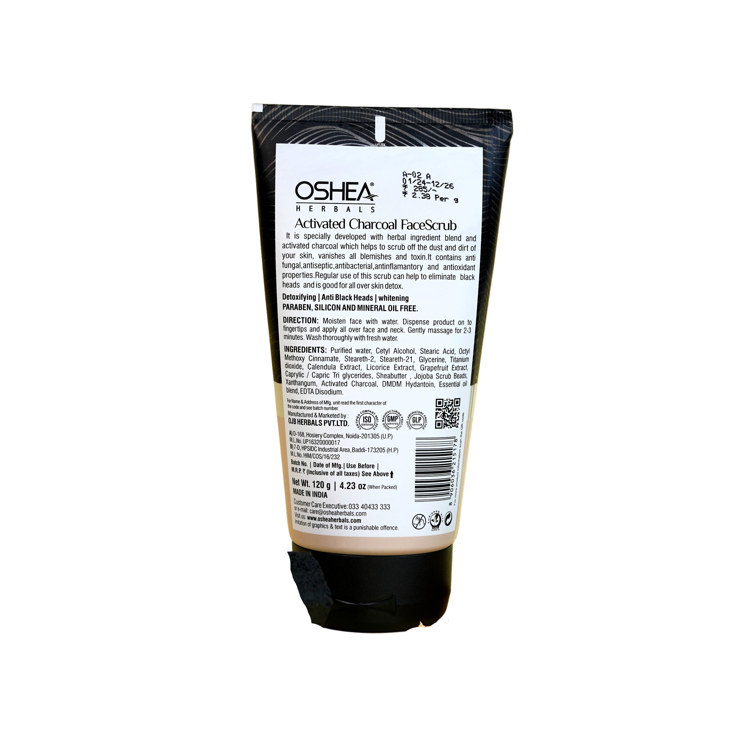 Activated Charcoal Face Scrub