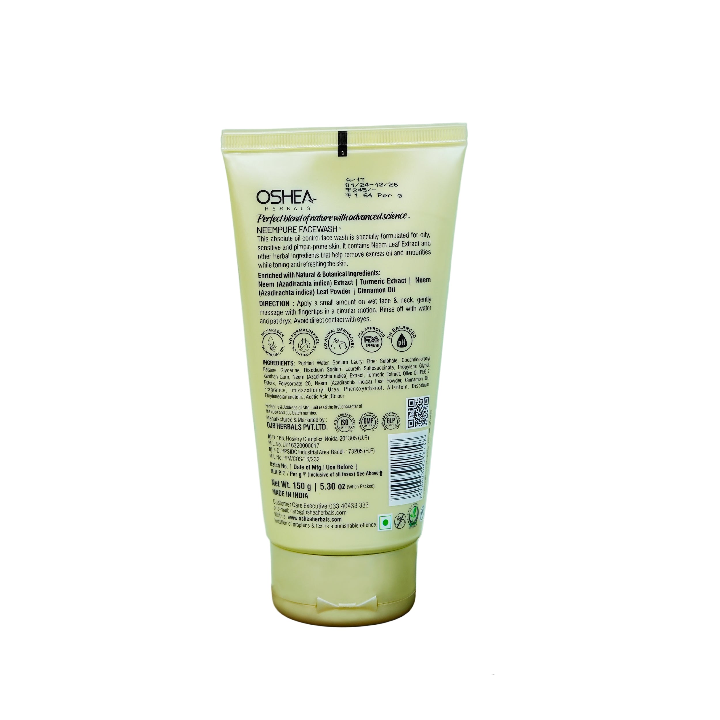 Neem Pure Anti Acne & Pimple Facewash