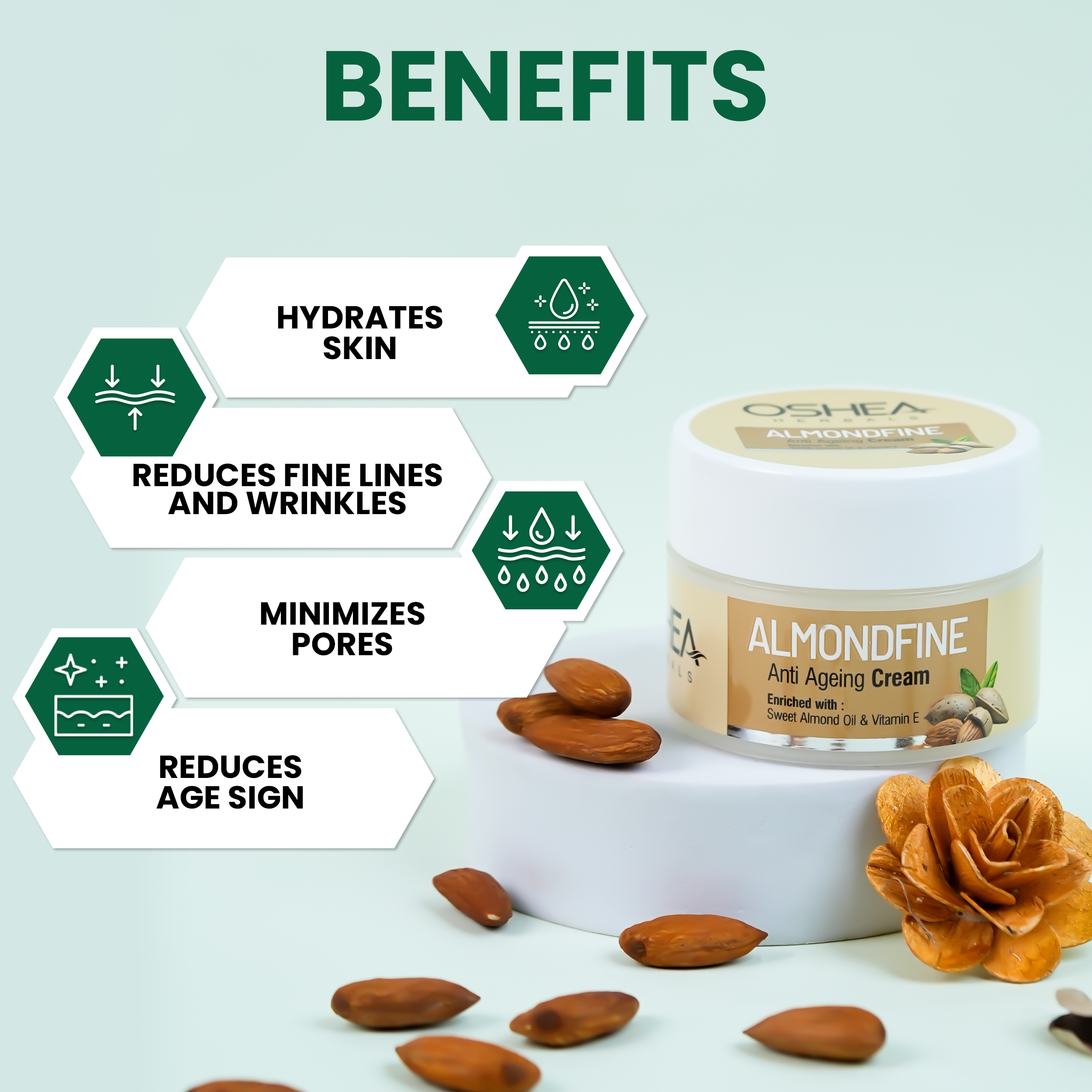 Almondfine Anti Ageing Cream - Oshea Herbals