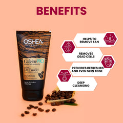 Benefits Cafeine-pro Face wash Oshea Herbals