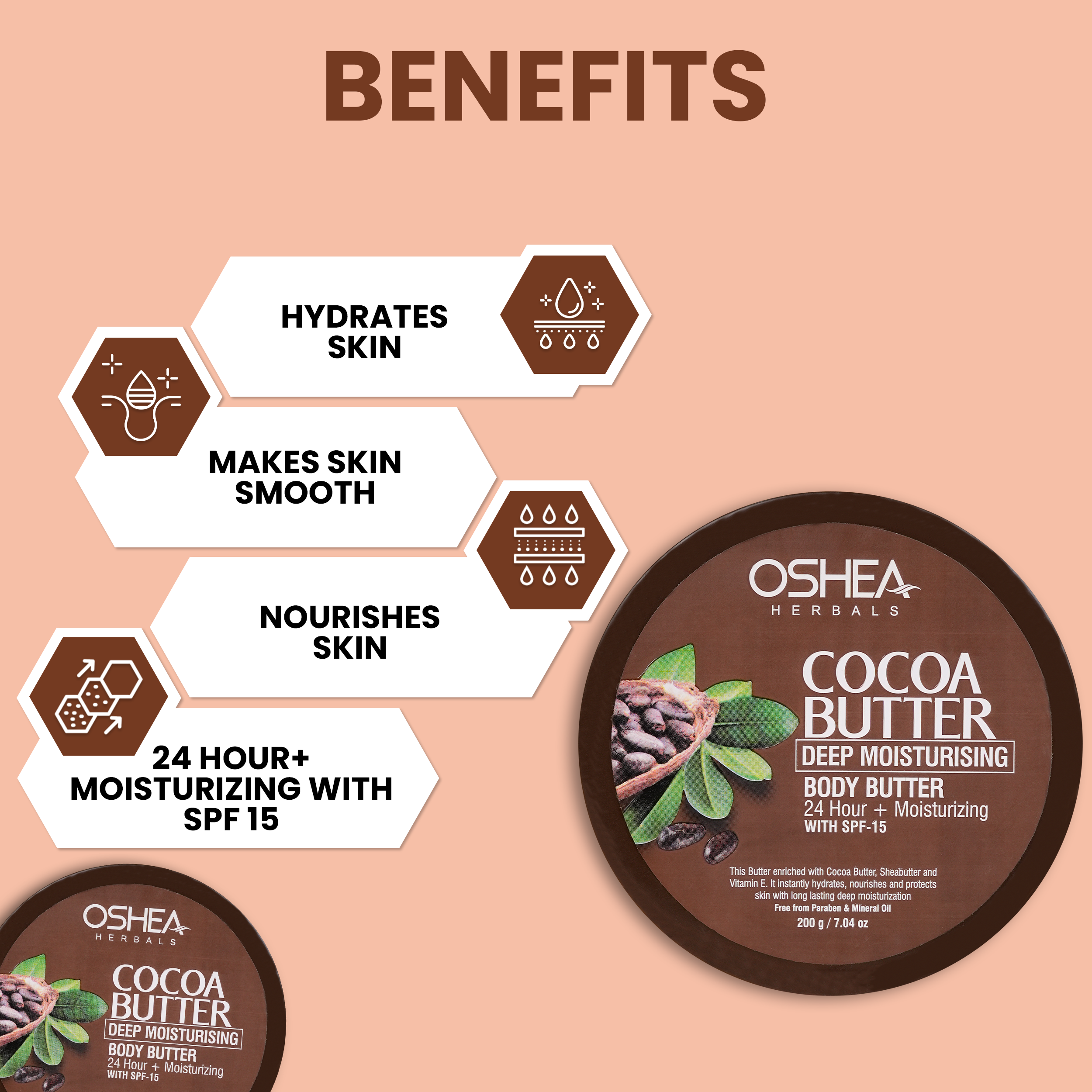 Benefits Cocoa Butter Deep Moisturising Body Butter Oshea Herbals