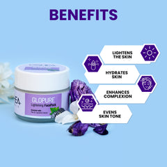 Benefits Glopure Lightening Facepack_JAR_Oshea Herbals