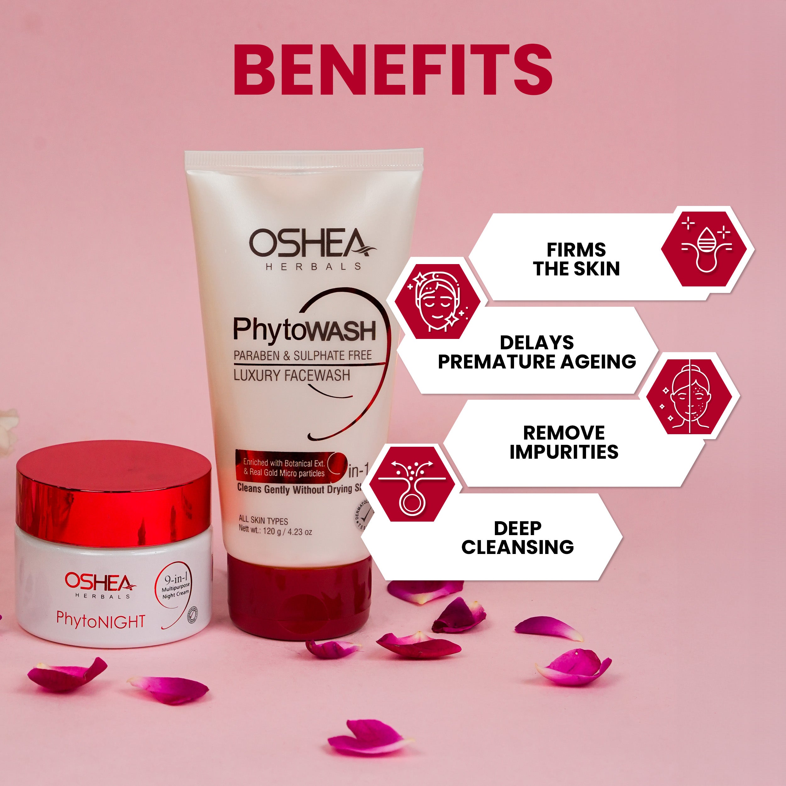 Phytonight Night Cream +Phytowash Luxury Facewash Combo