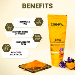  Benefits Ubtan Glowing & Tan Removing Face Mask Oshea Herbals