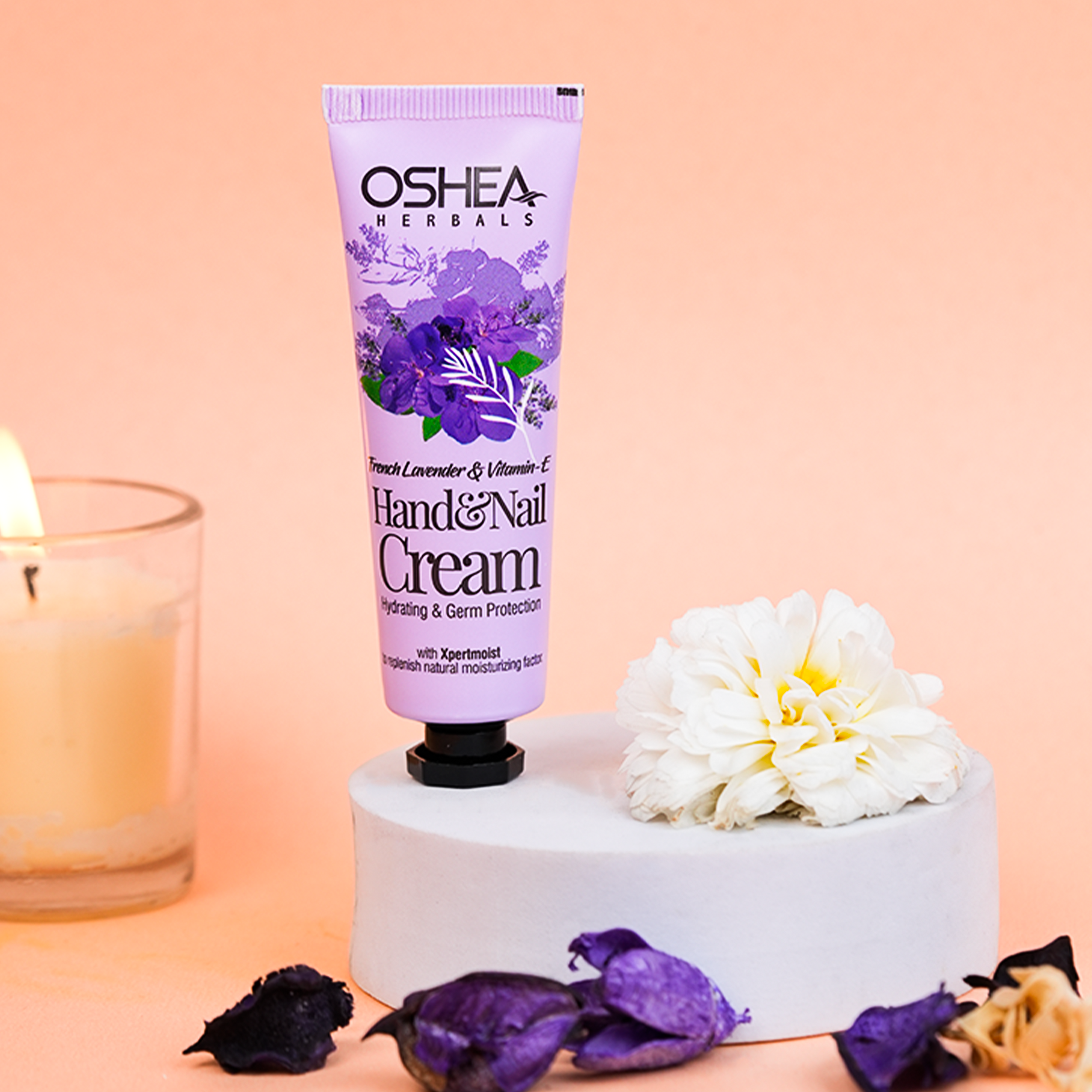 French Lavender Vitamin-E Hand Cream & Nail Cream Oshea Herbals