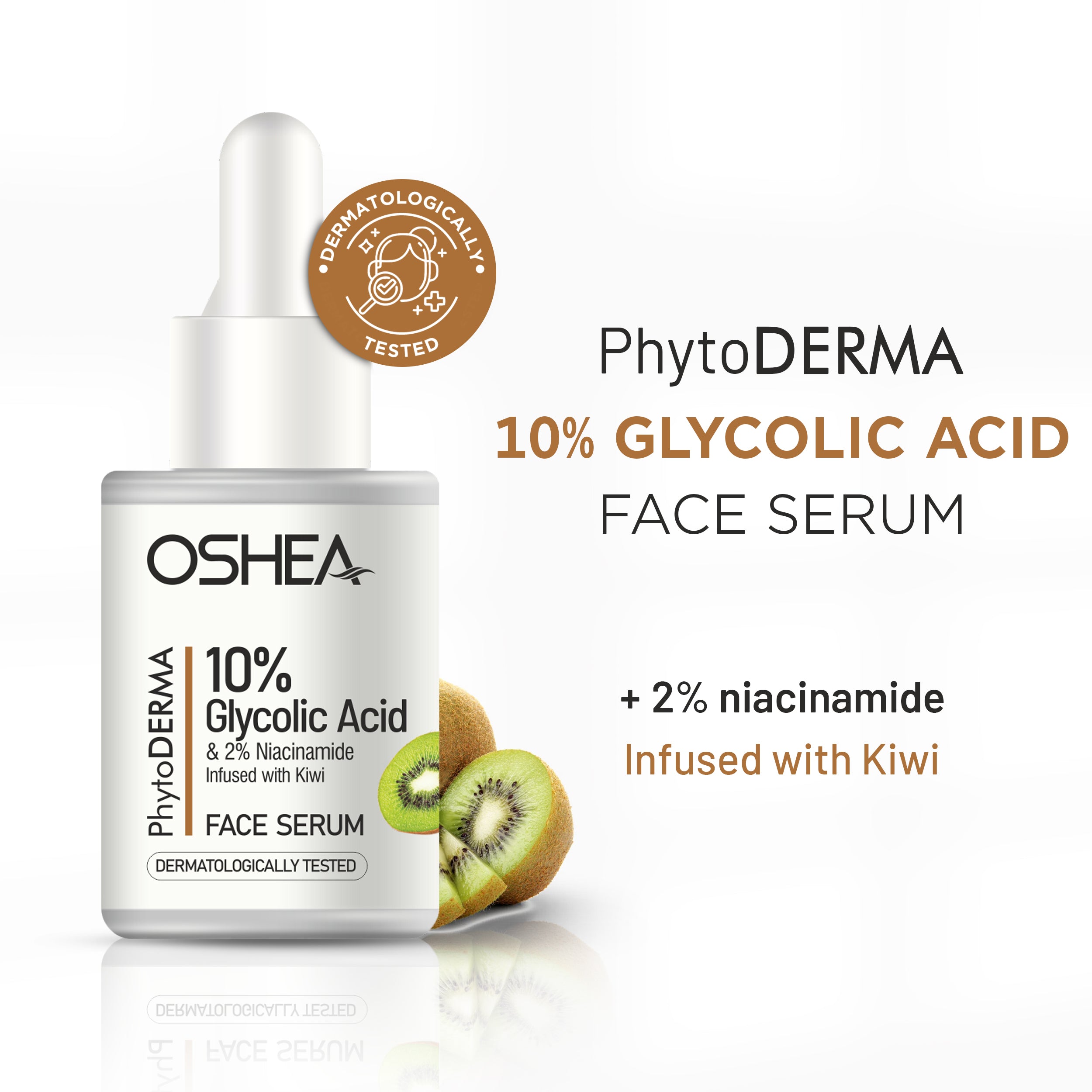 Glycolic Acid Niacinamide Face Serum for Exfoliation and Skin Renewal