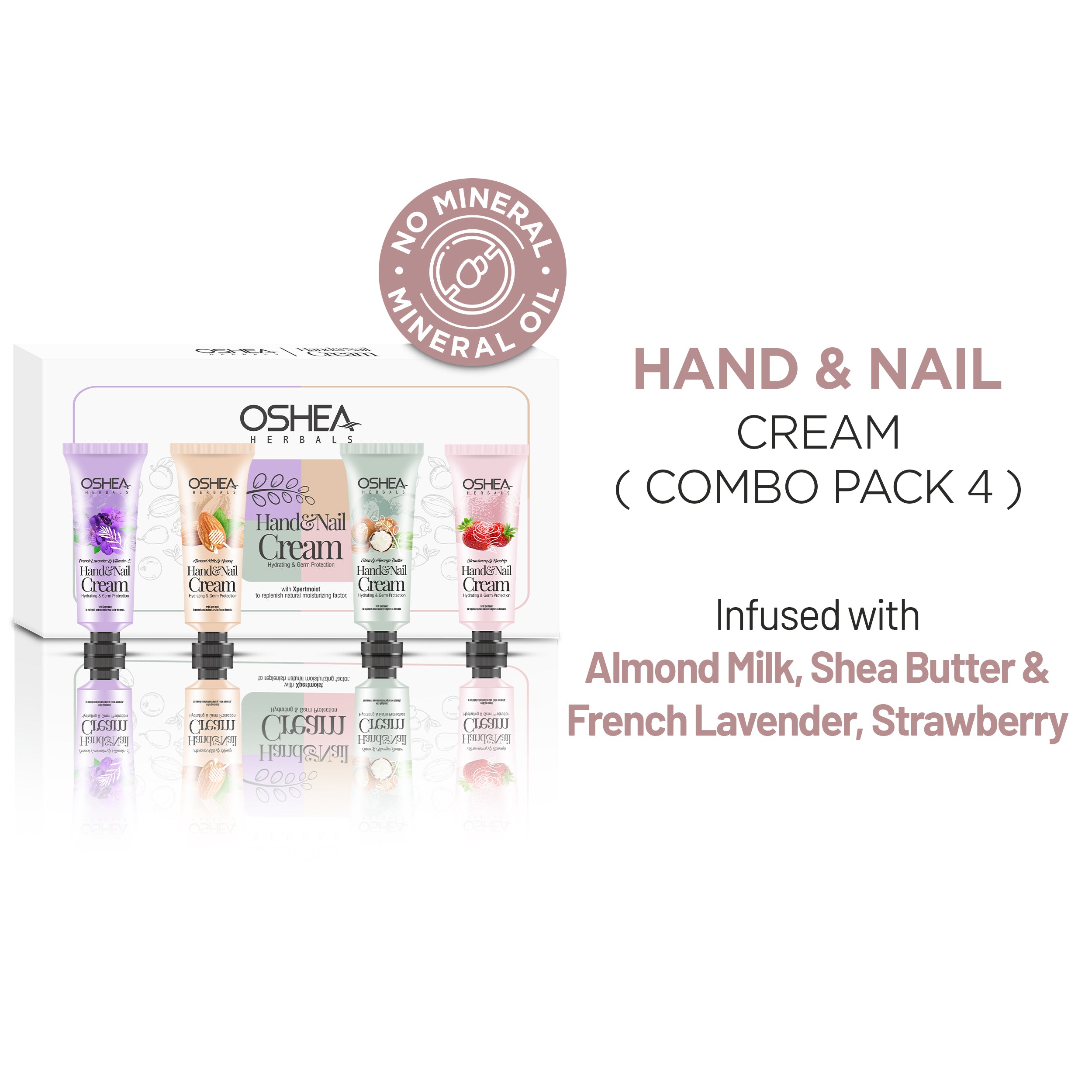 Hand Cream & Nail Cream ( Combo Pack 4 )