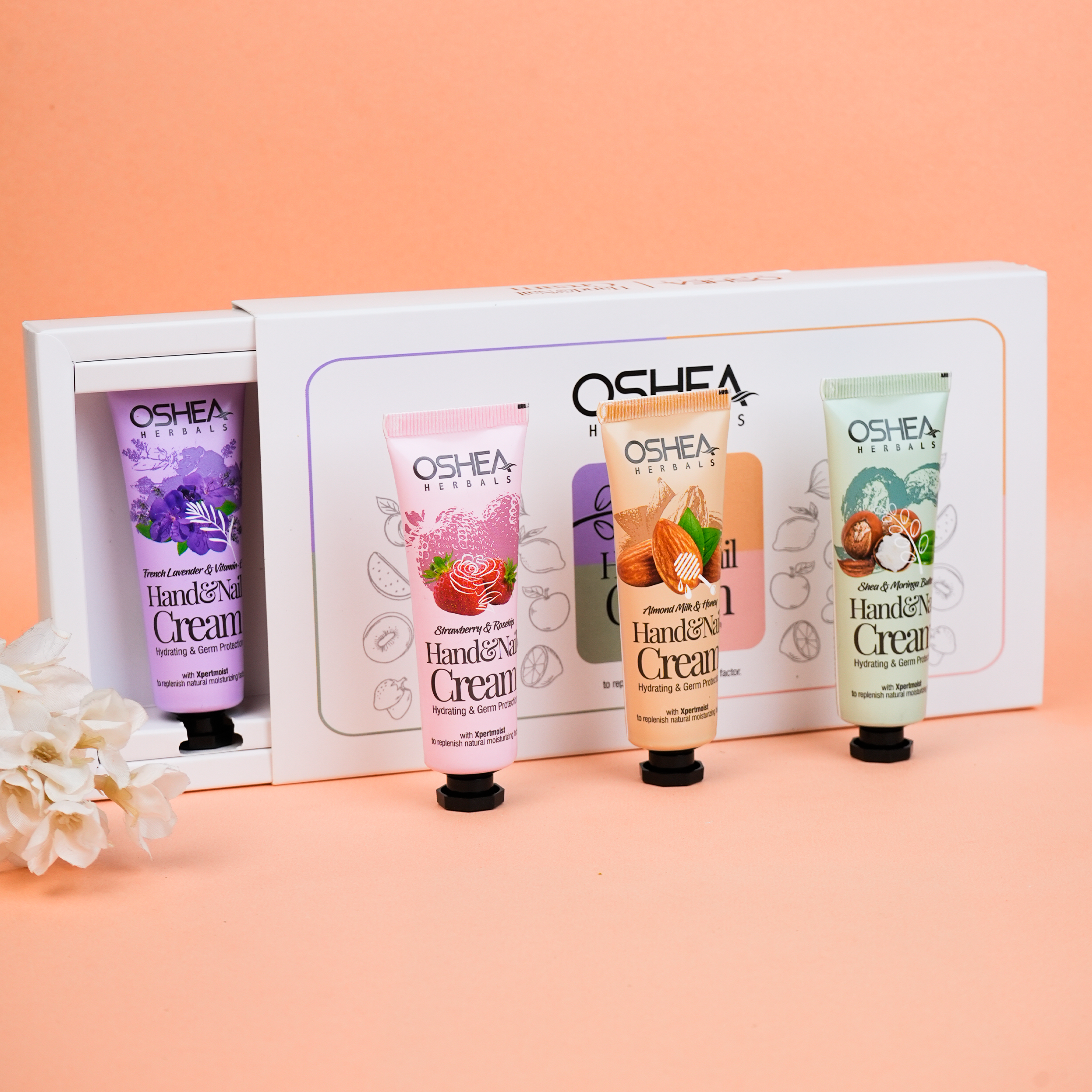 Hand Cream & Nail Cream Combo Pack 4 Oshea Herbals