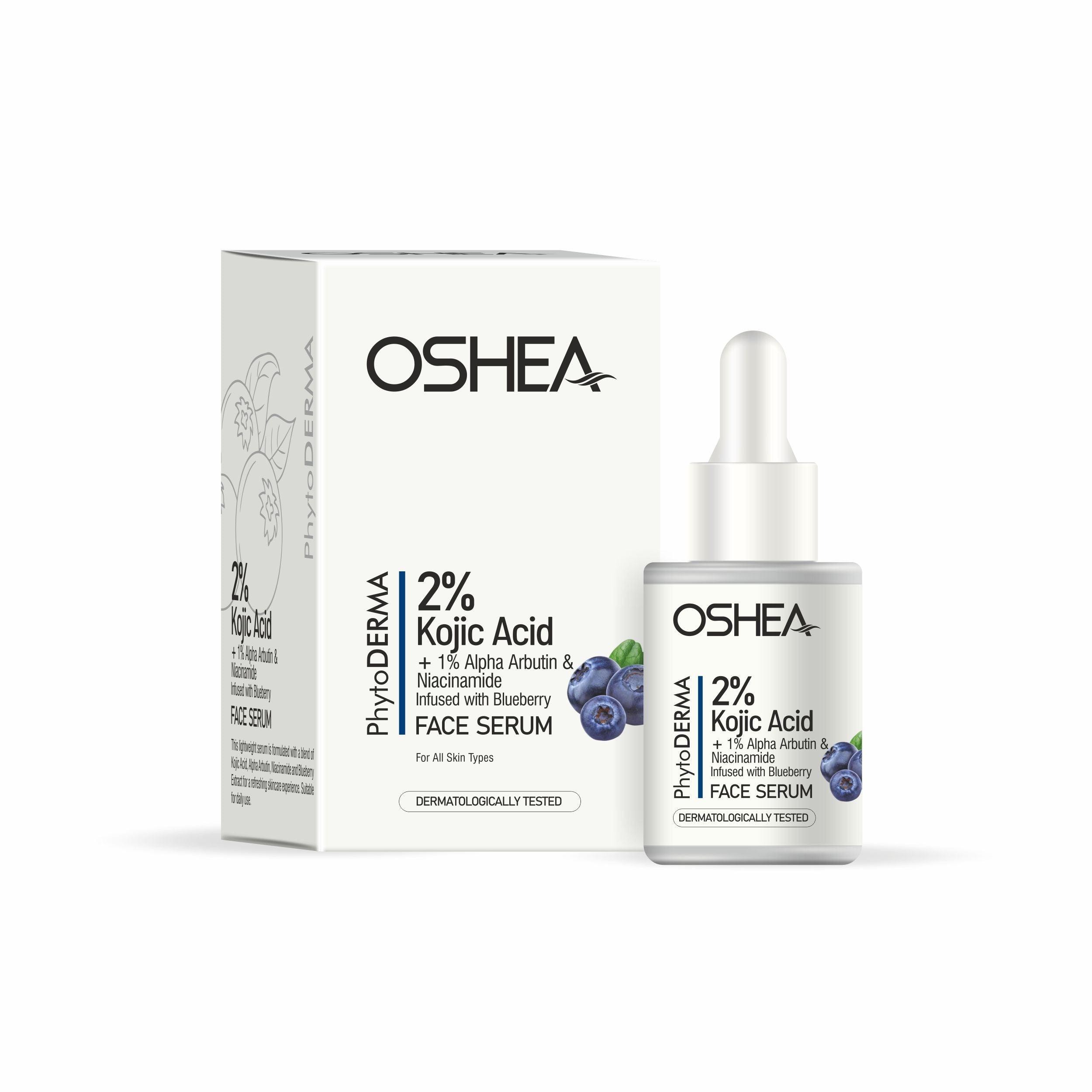 Face Serum - 2% Kojic Acid + 1% Alpha Arbutin & Niacinamide infused with Blueberry