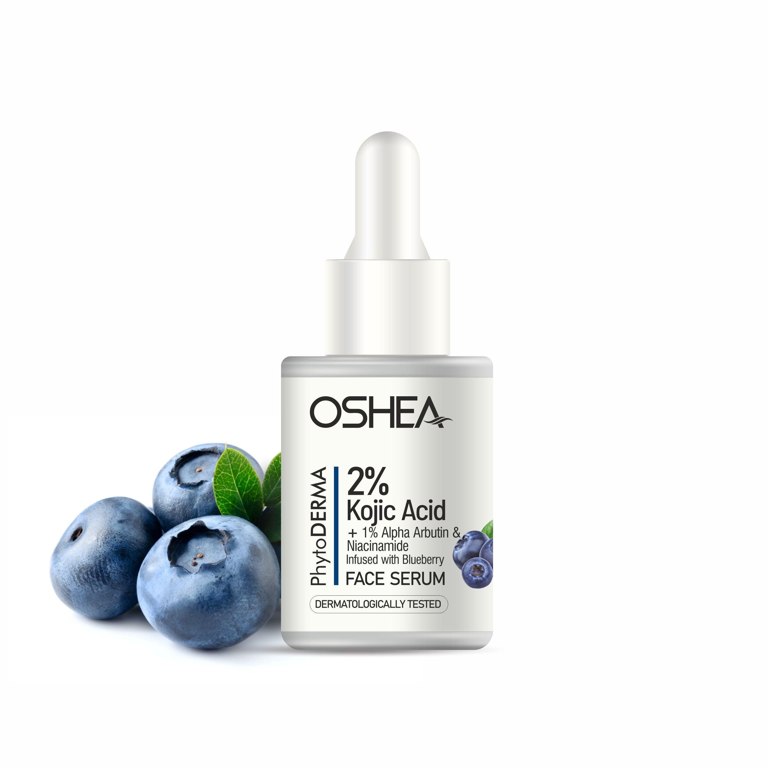 Face Serum - 2% Kojic Acid + 1% Alpha Arbutin & Niacinamide infused with Blueberry