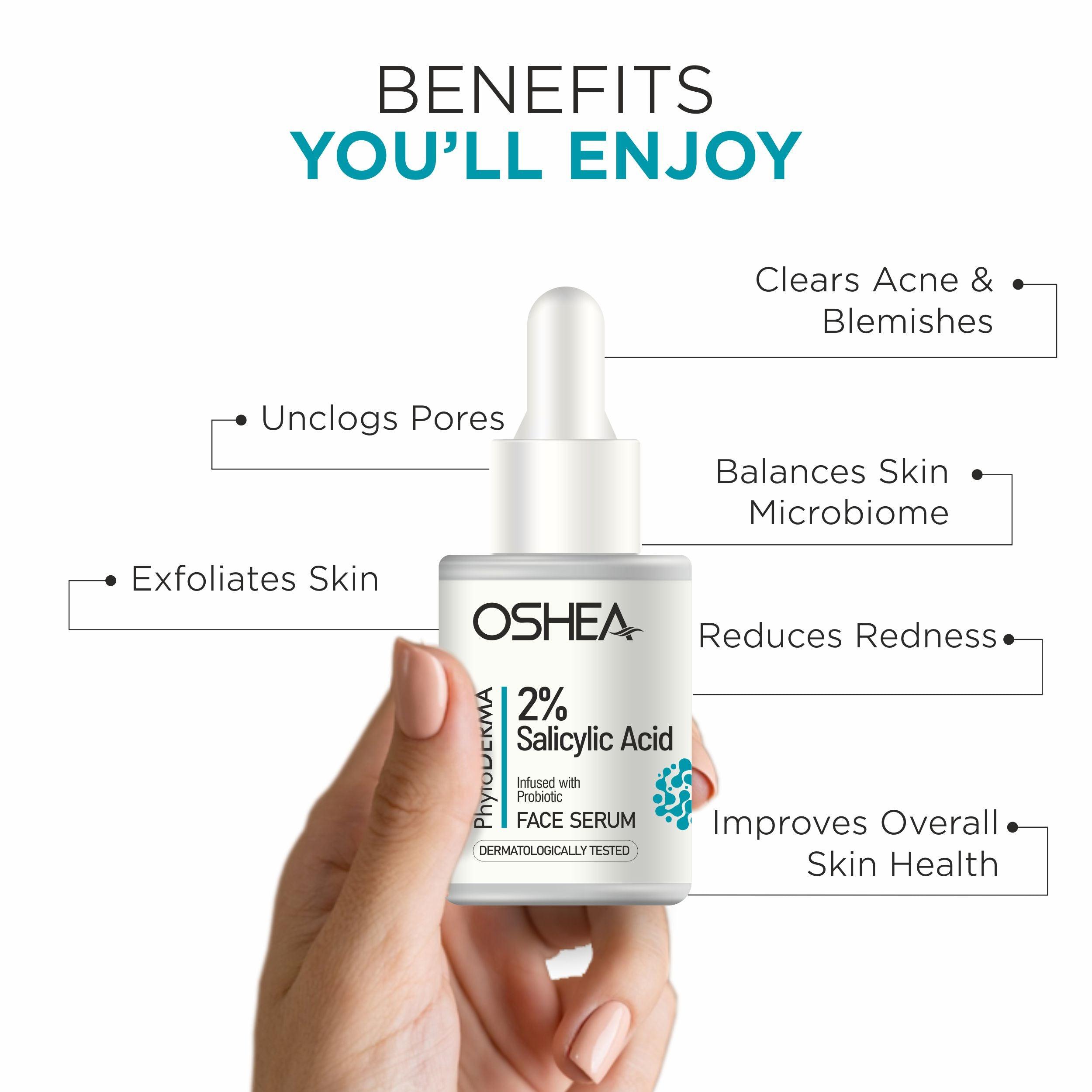 Face Serum - 2% Salicylic Acid Serum infused with Probiotic