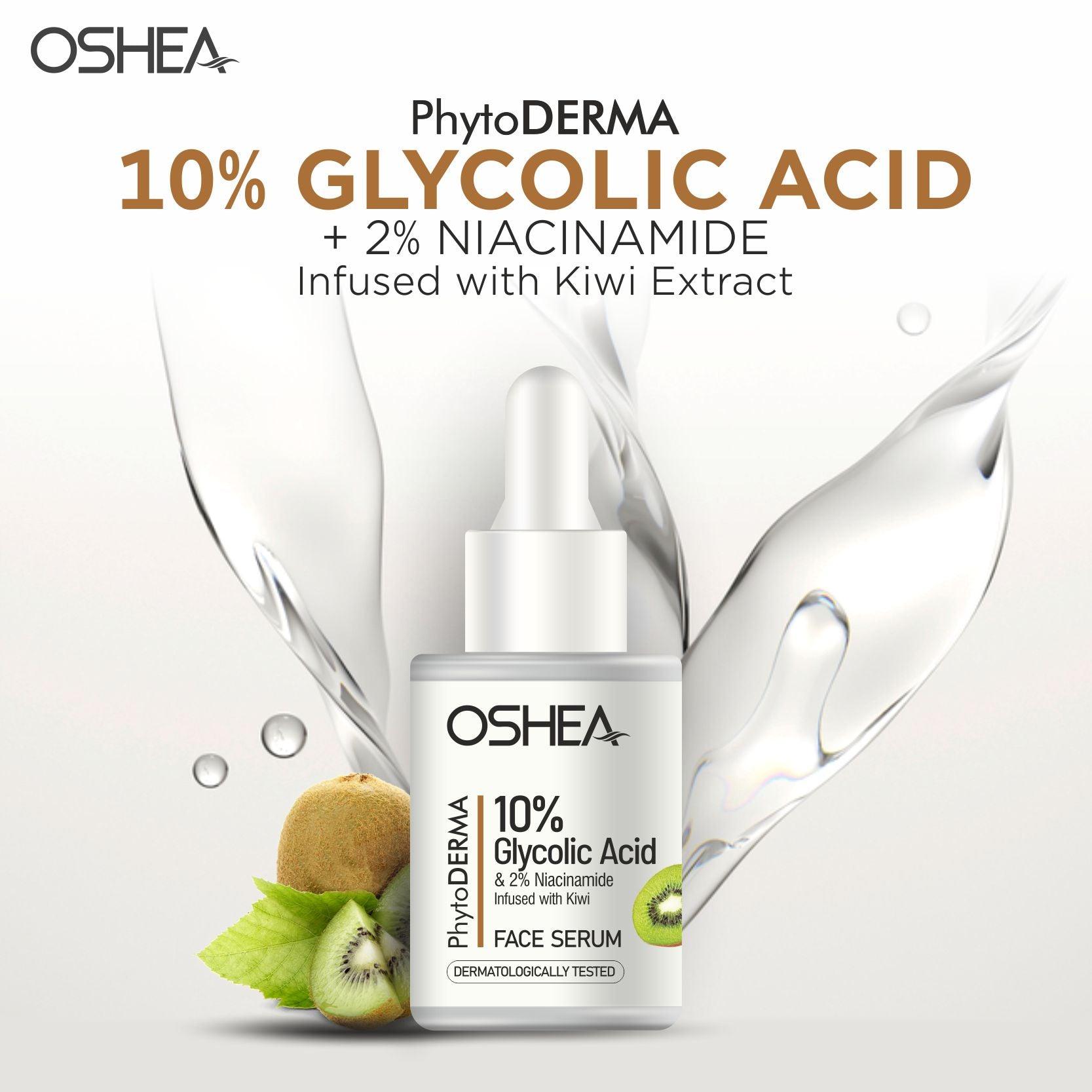 Face Serum - 10% Glycolic Acid + 2% Niacinamide infused with Kiwi