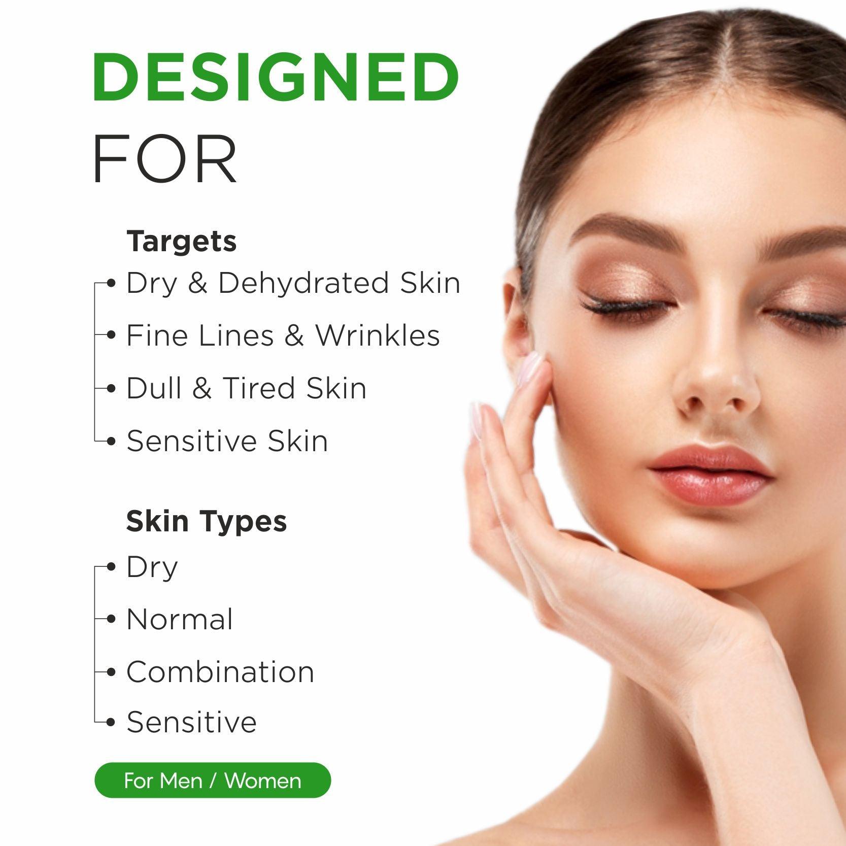 Face Serum - 2% Hyaluronic Acid + PGA Serum Infused with Watermelon