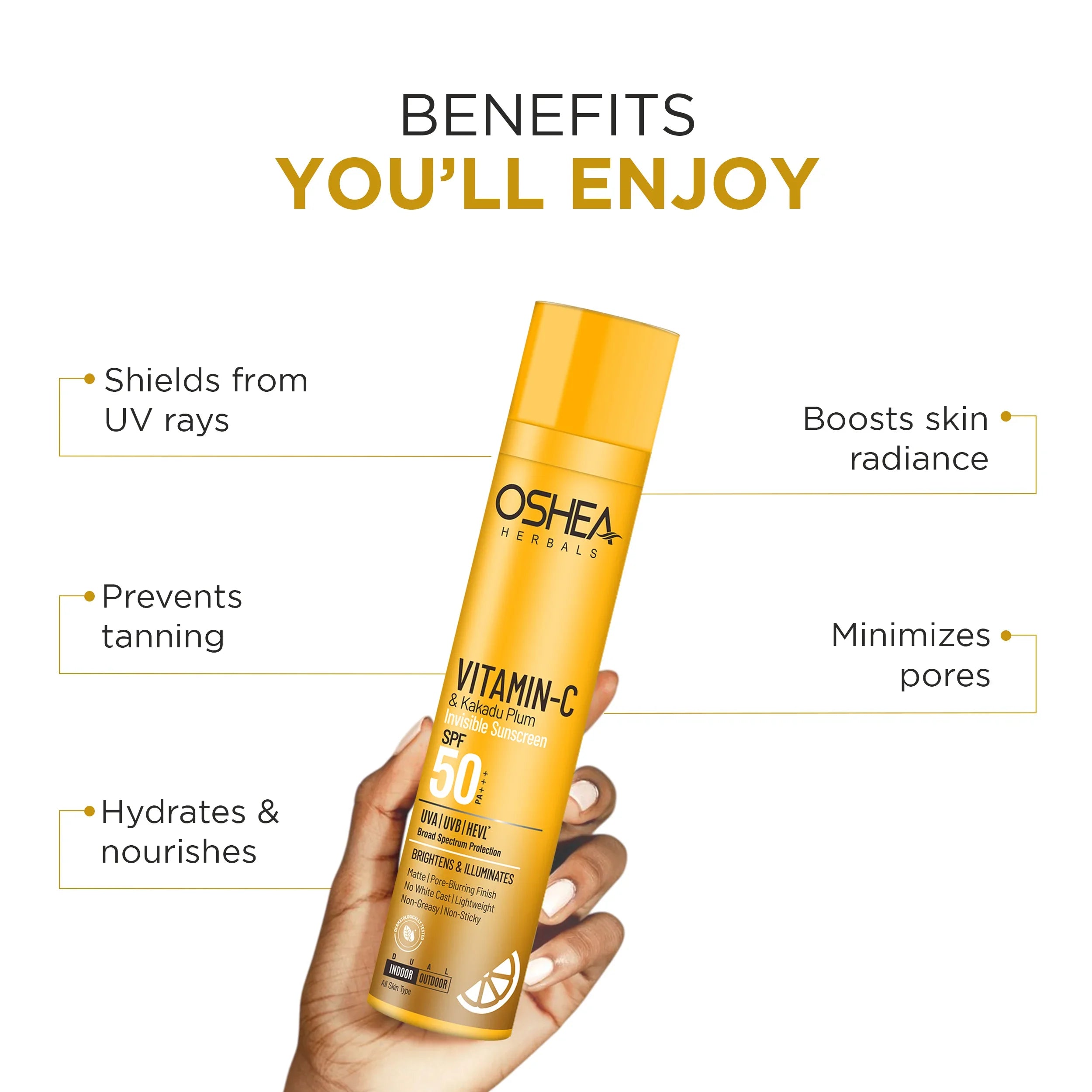 Vitamin-C & Kakadu Plum Invisible Sunscreen SPF 50 PA+++