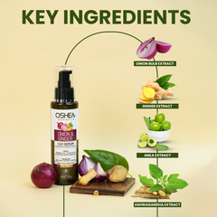 Key Ingredients Onion And Ginger Hair Serum Oshea Herbals