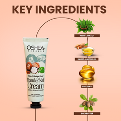  Key Ingredients Shea Moringa Butter Hand Cream & Nail Cream Oshea Herbals